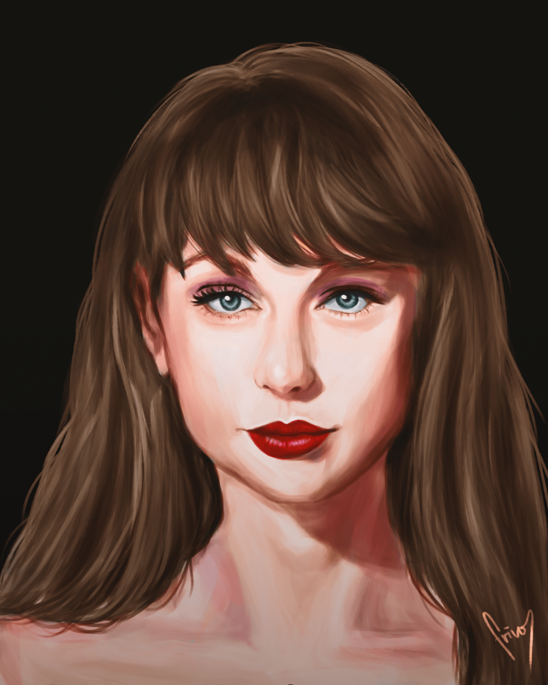 My first post on reddit is this digital painting I did for Taylor! r/TaylorSwift