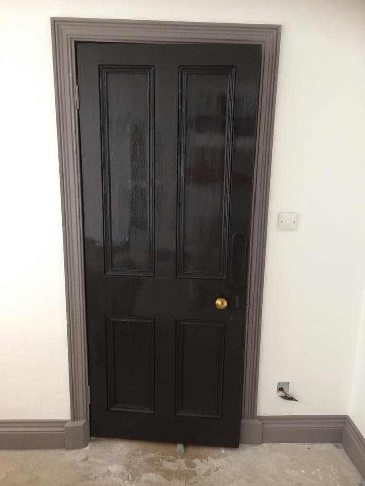 Newly Painted Door and Frame in Bedford, Uk, Just Look at it Shine r