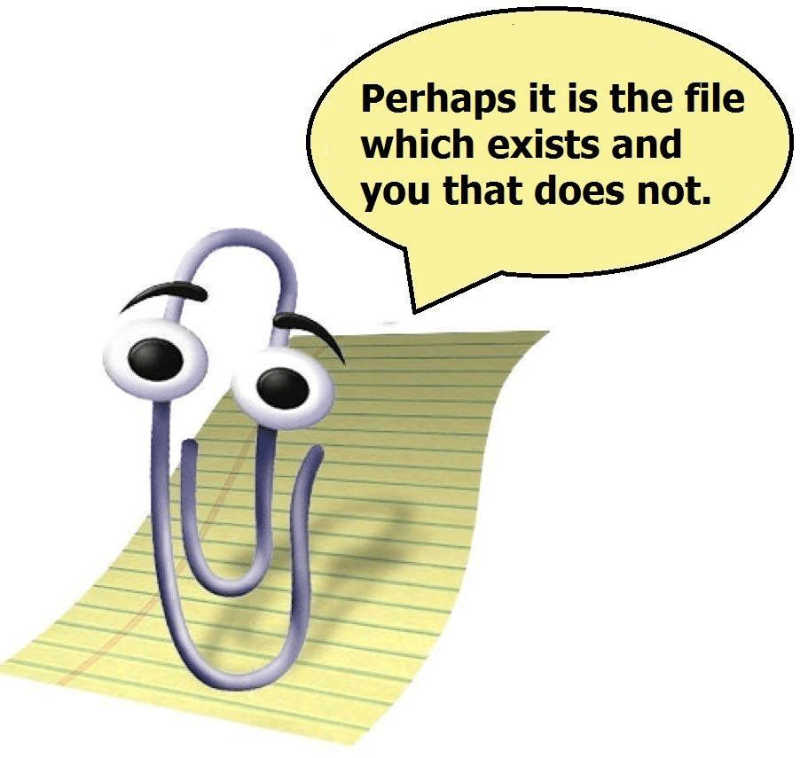 clippy gets deep im14andthisisdeep