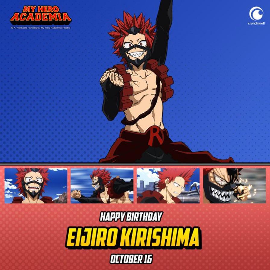 Happy Birthday to Eijiro Kirishima! r/BokuNoHeroAcademia