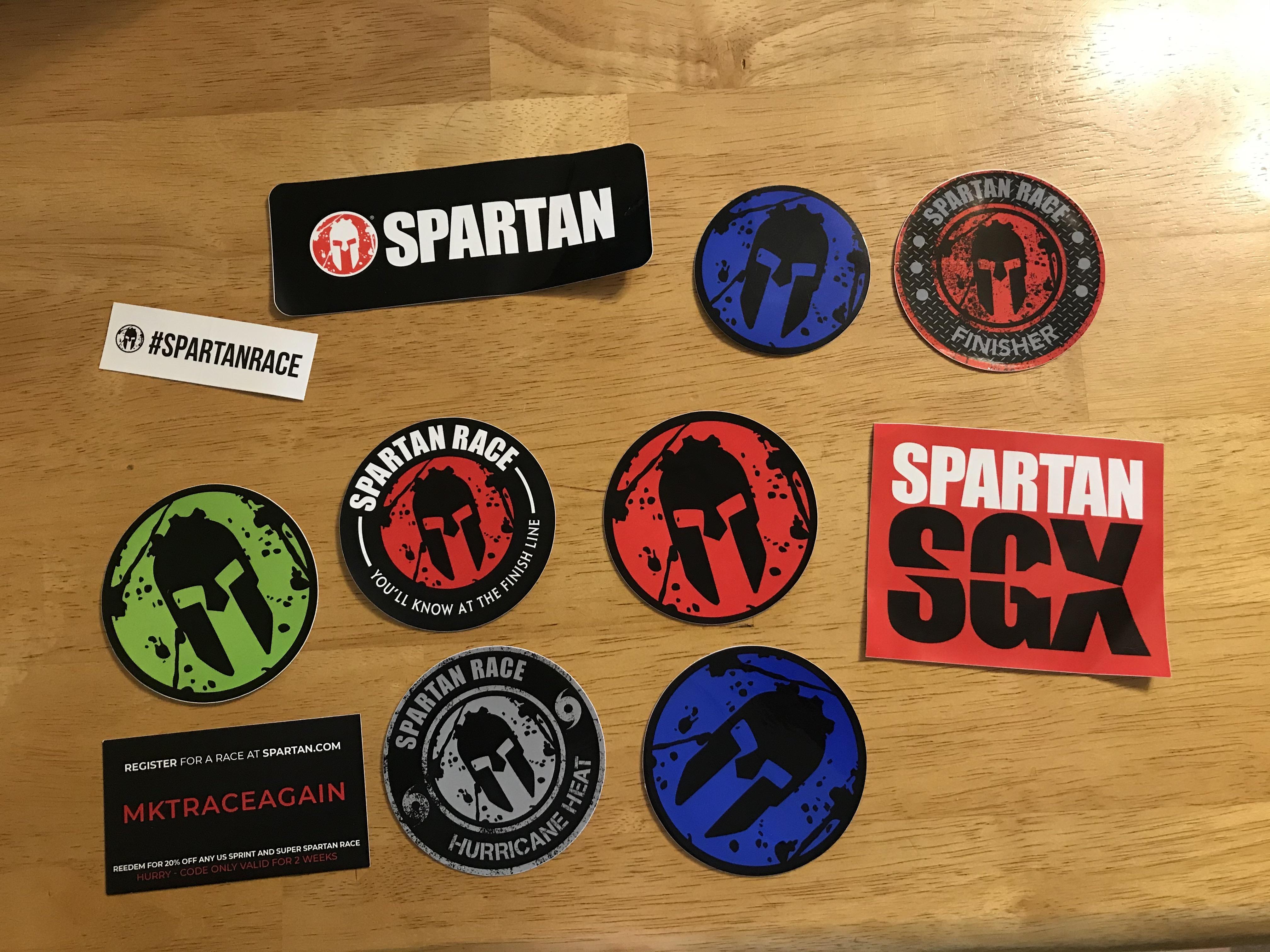 Stickers and race discount code r/spartanrace