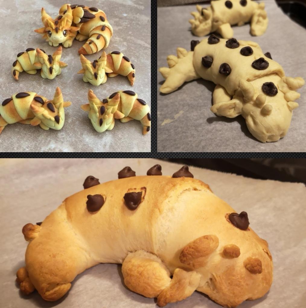 Saw these croissant dragons on Reddit a while back and thought I would