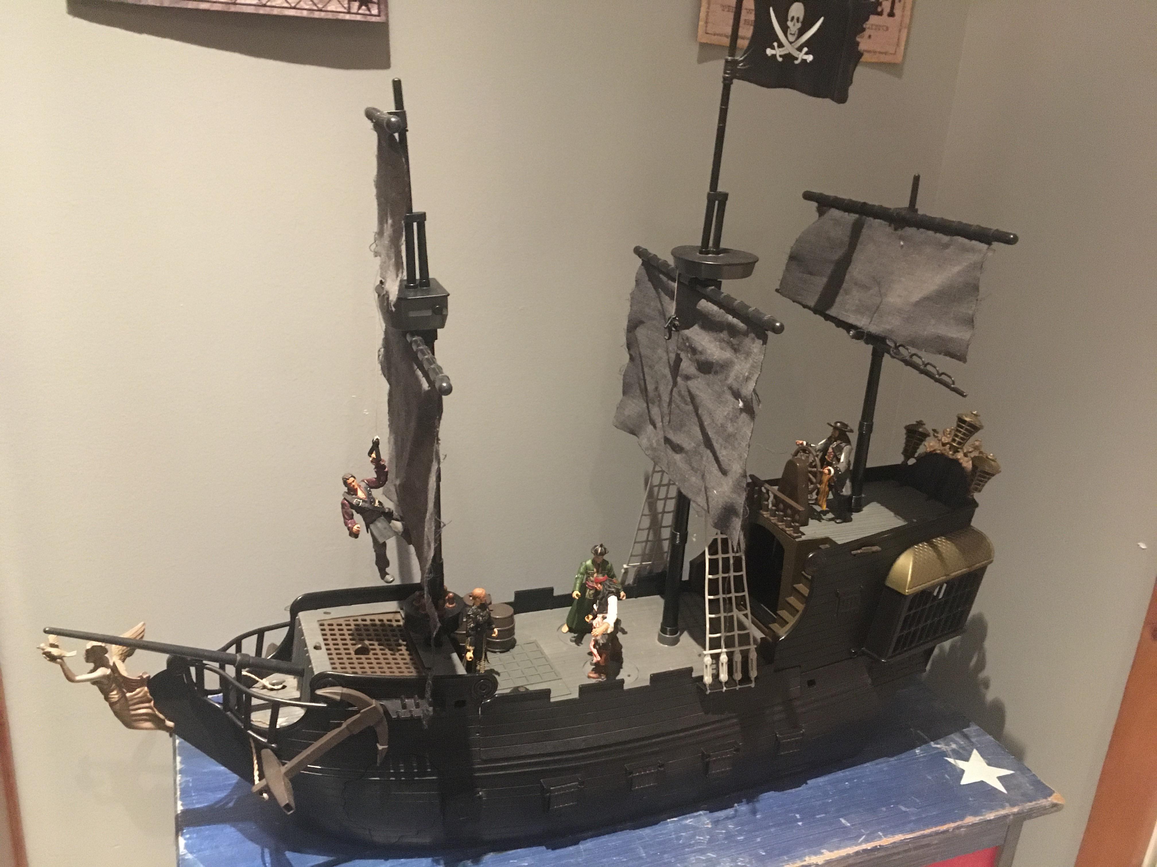 Pirates of the Caribbean interactive Black pearl toy. My mom bought it