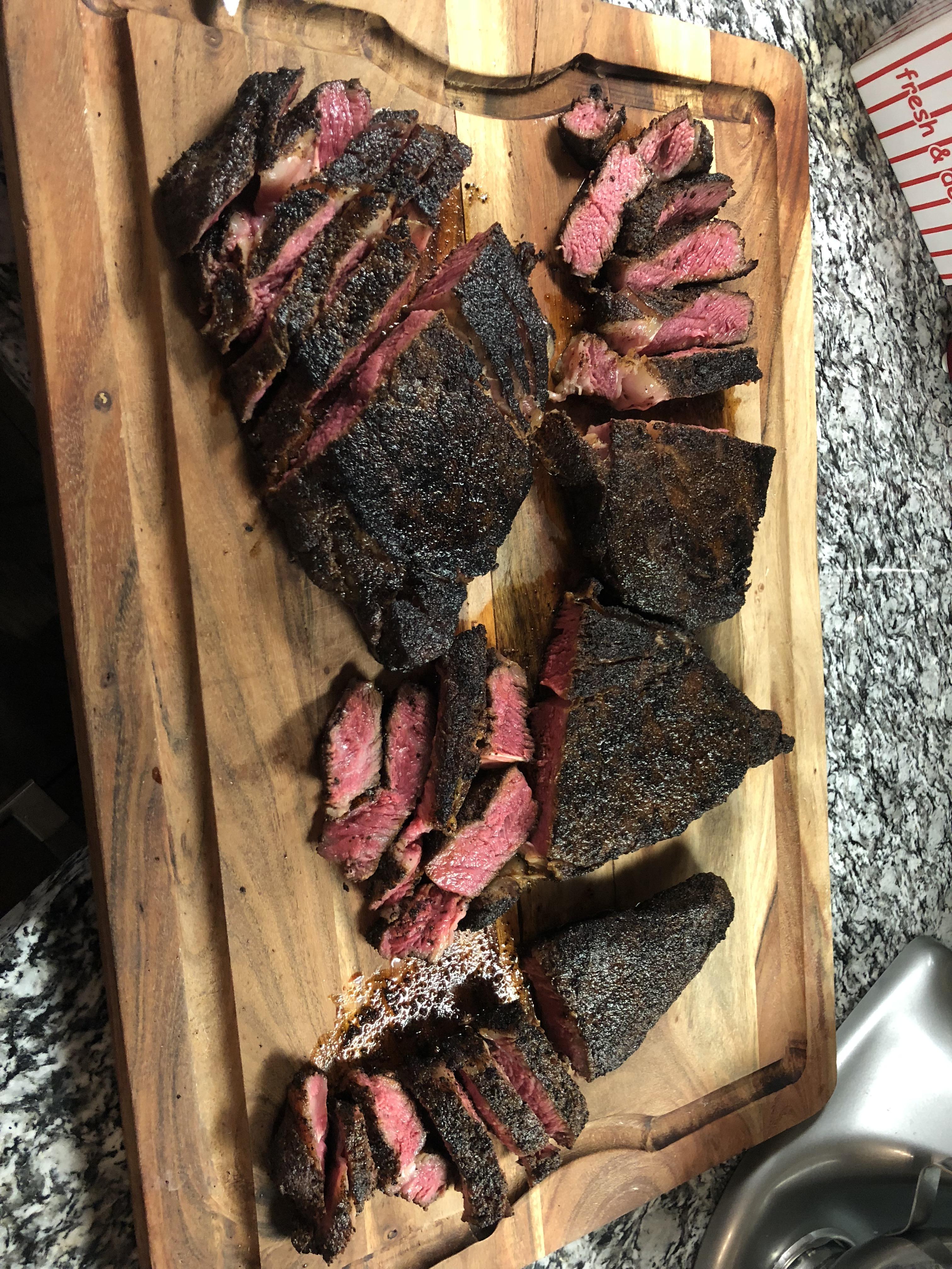 Coffee rub perfection. r/steak