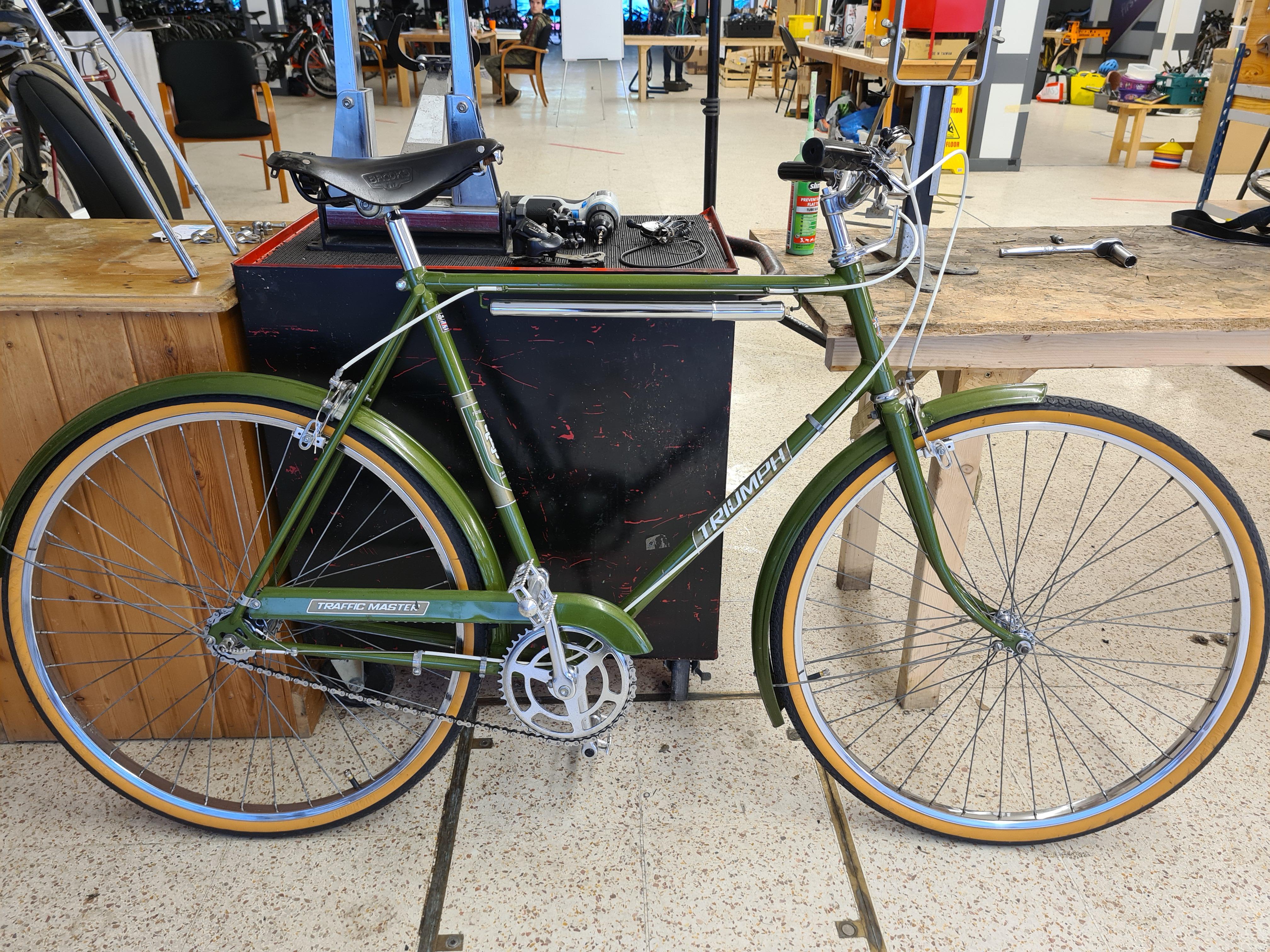 I'm a trustee of a charity that restores old bikes today and got to