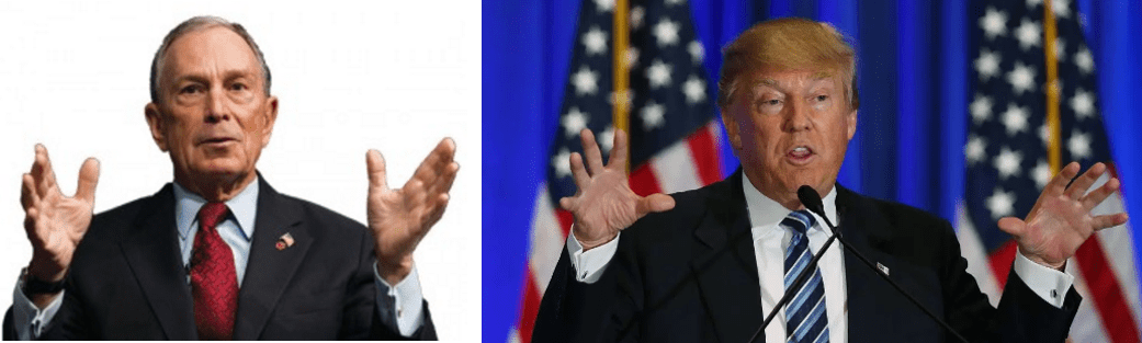 6'2" Trump calls 5'8" Bloomberg "Little Mike" but not only is Bloomberg