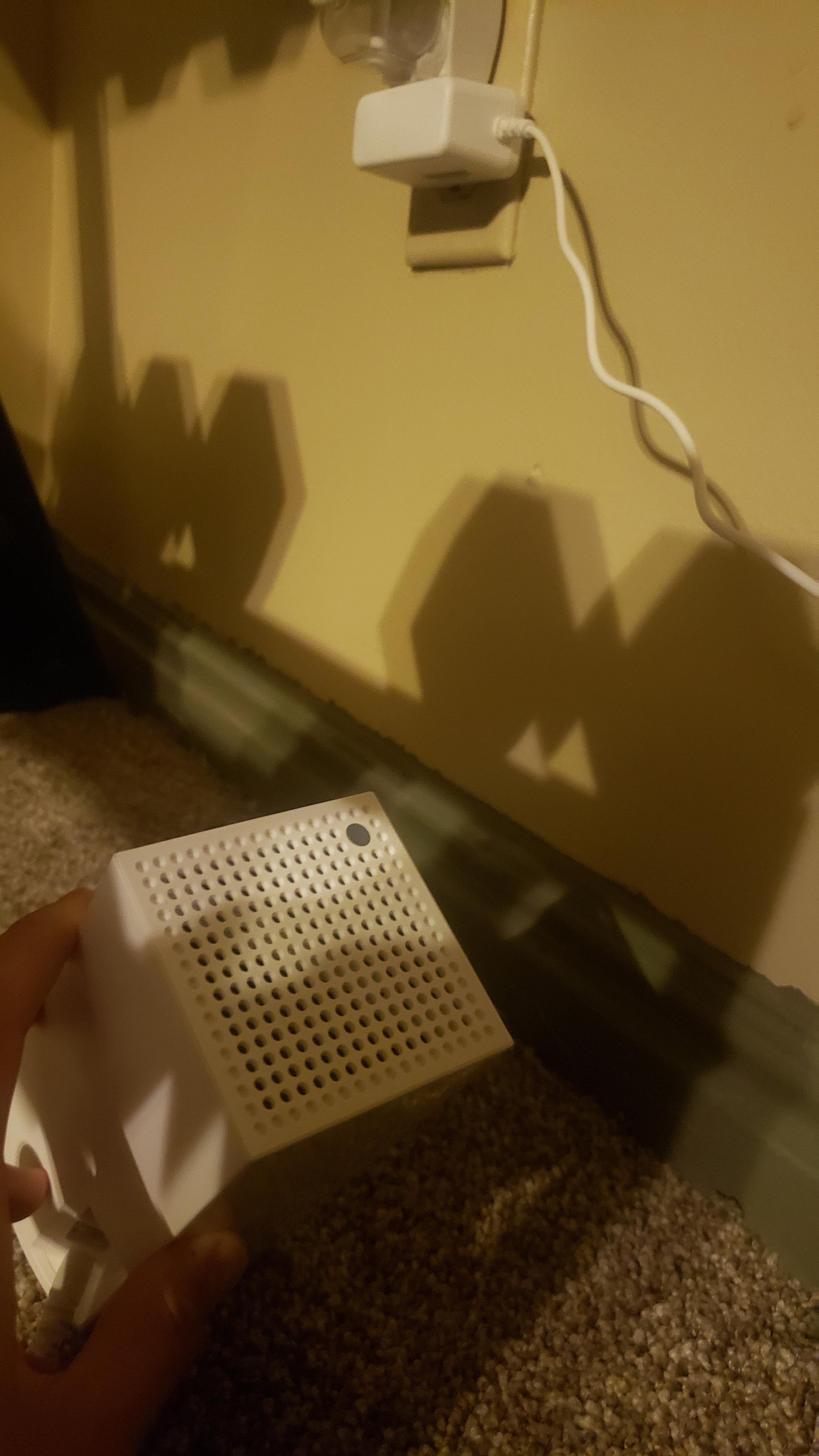 A child node wont turn on after I unplugged it to move it. Everything