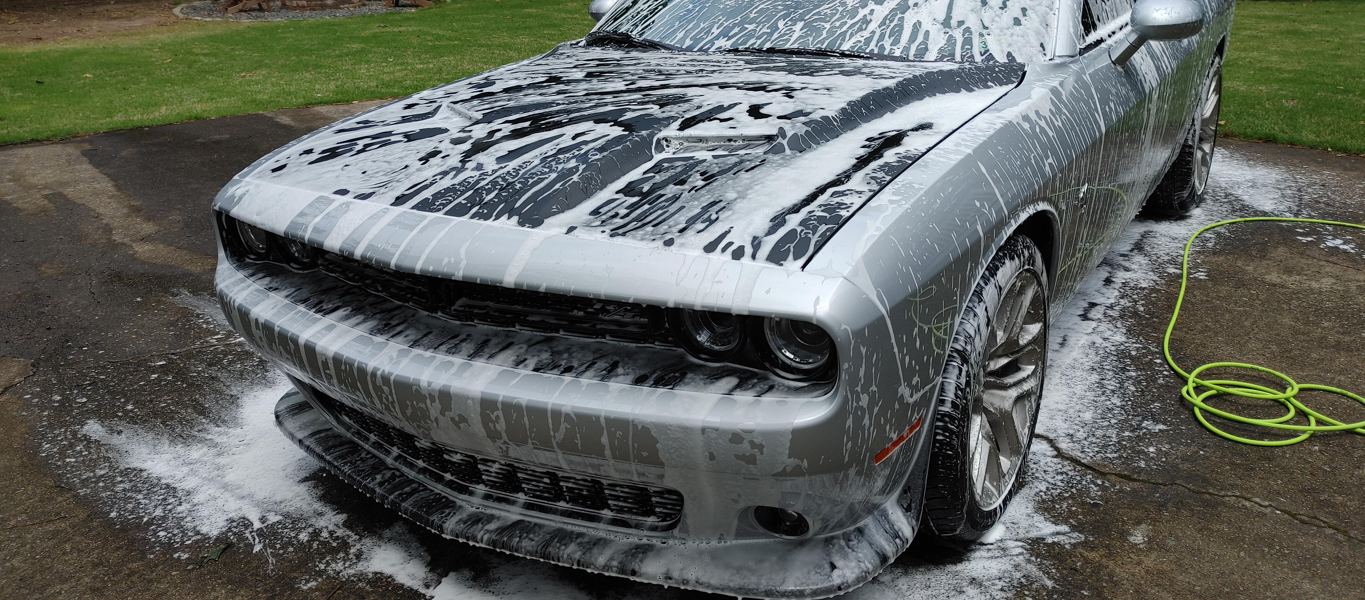 Quick wash and decon before the ceramic coating. r/Challenger