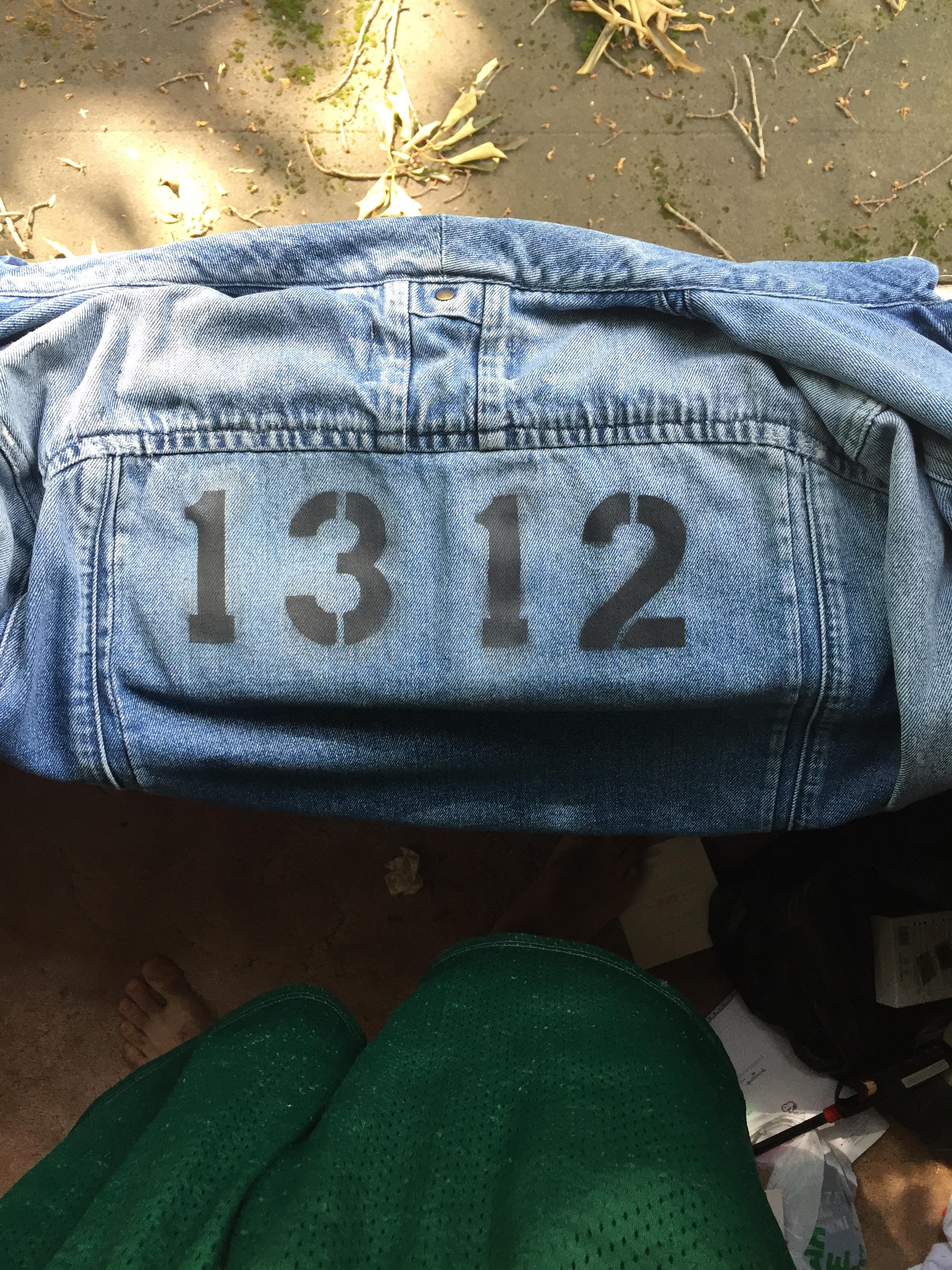 Sale > spray painted jean jacket > in stock