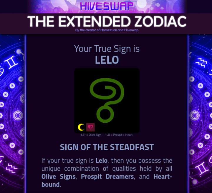 HEZ sign test r/homestuck