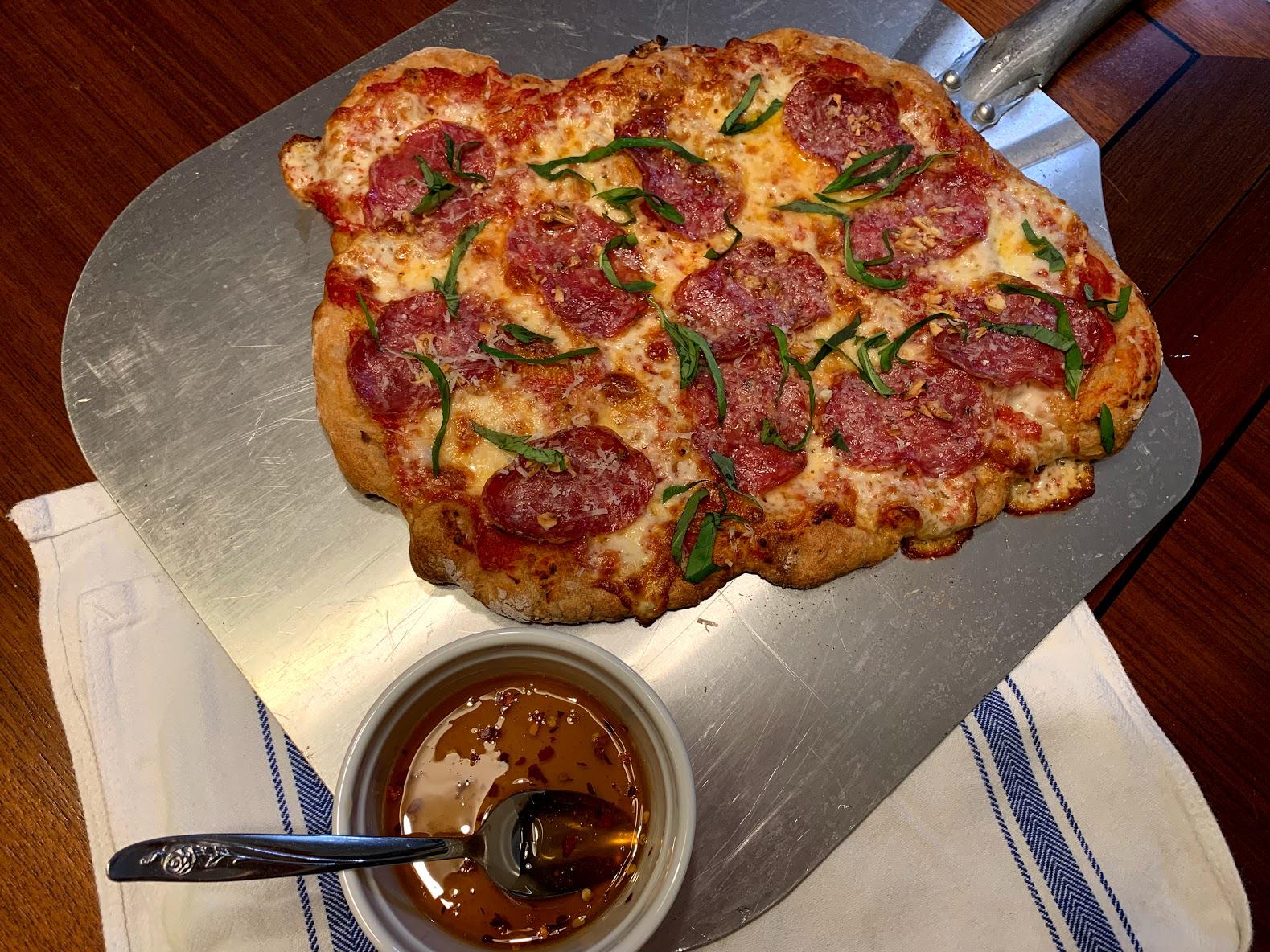 Week 29 Pizzas and Calzones Garlic Soppressata Pizza with Spicy