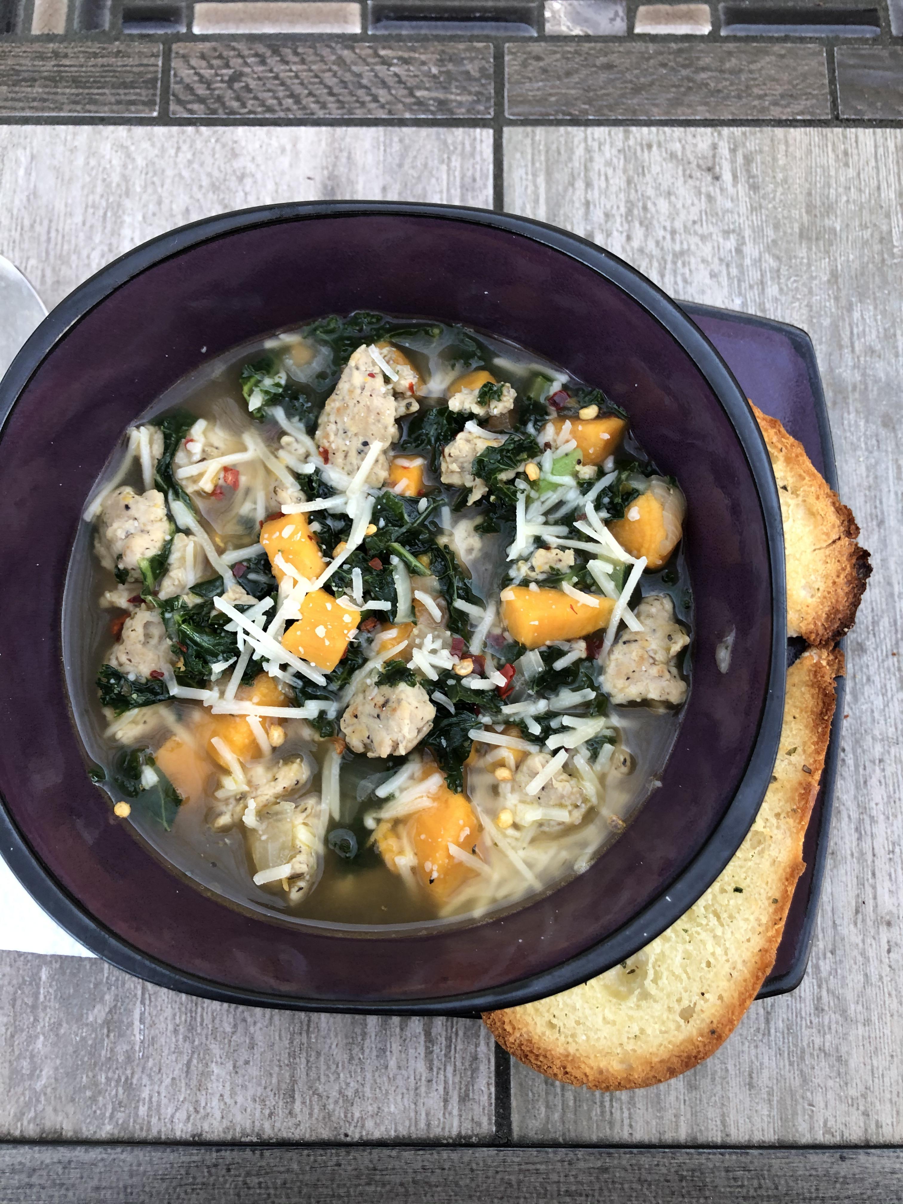 Chicken sausage sweet potato kale soup r/hellofresh