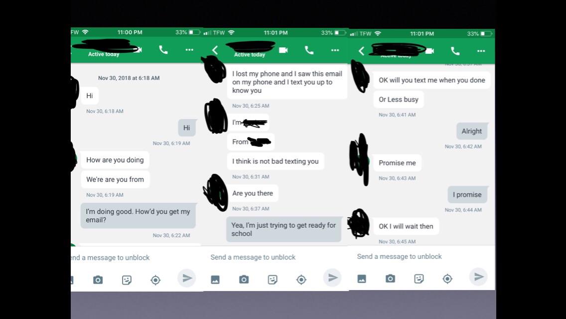 Weird guy found my email address and messaged me Google