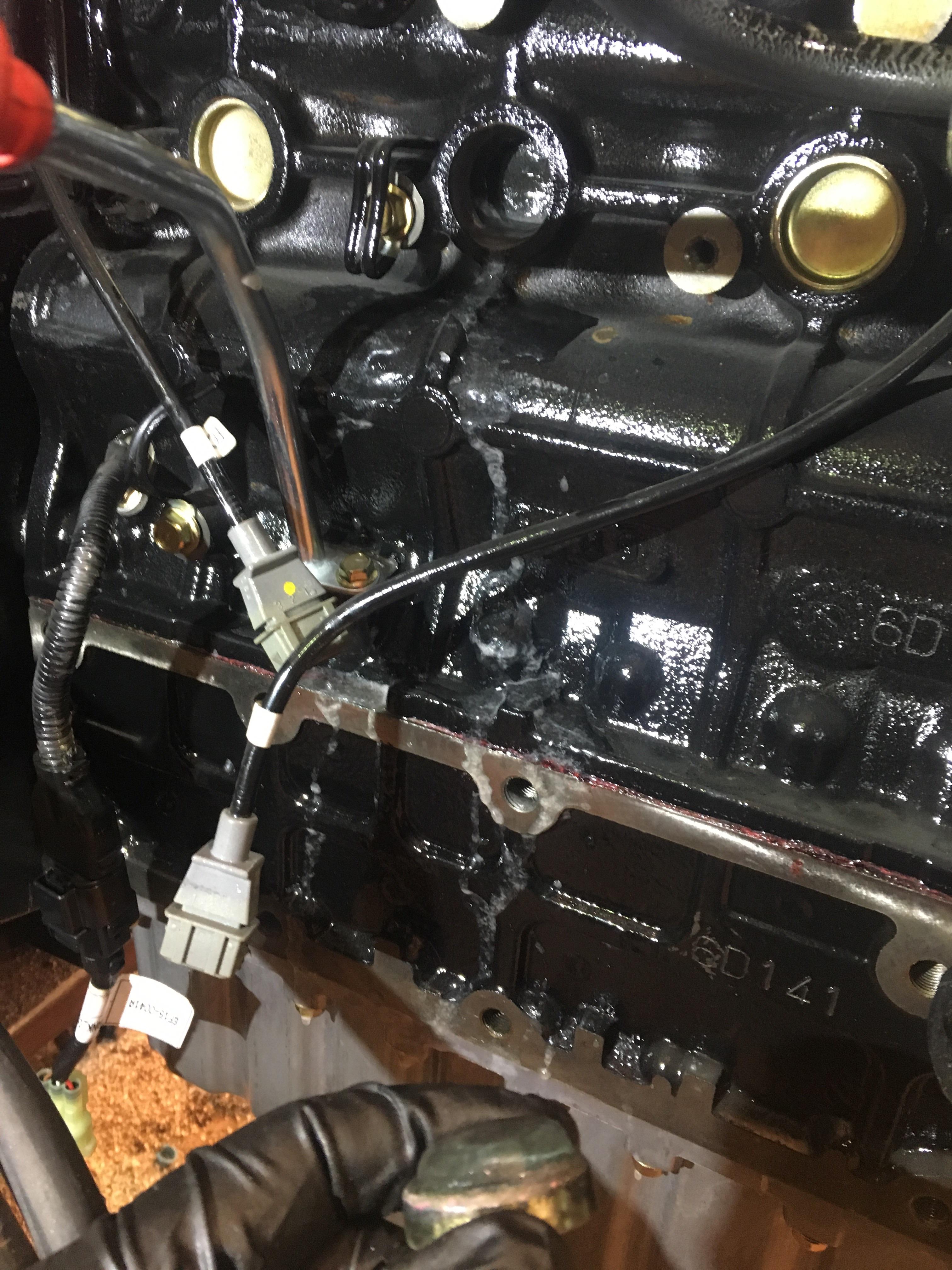Putting a brand new engine in a tractor under warranty, and it got cold