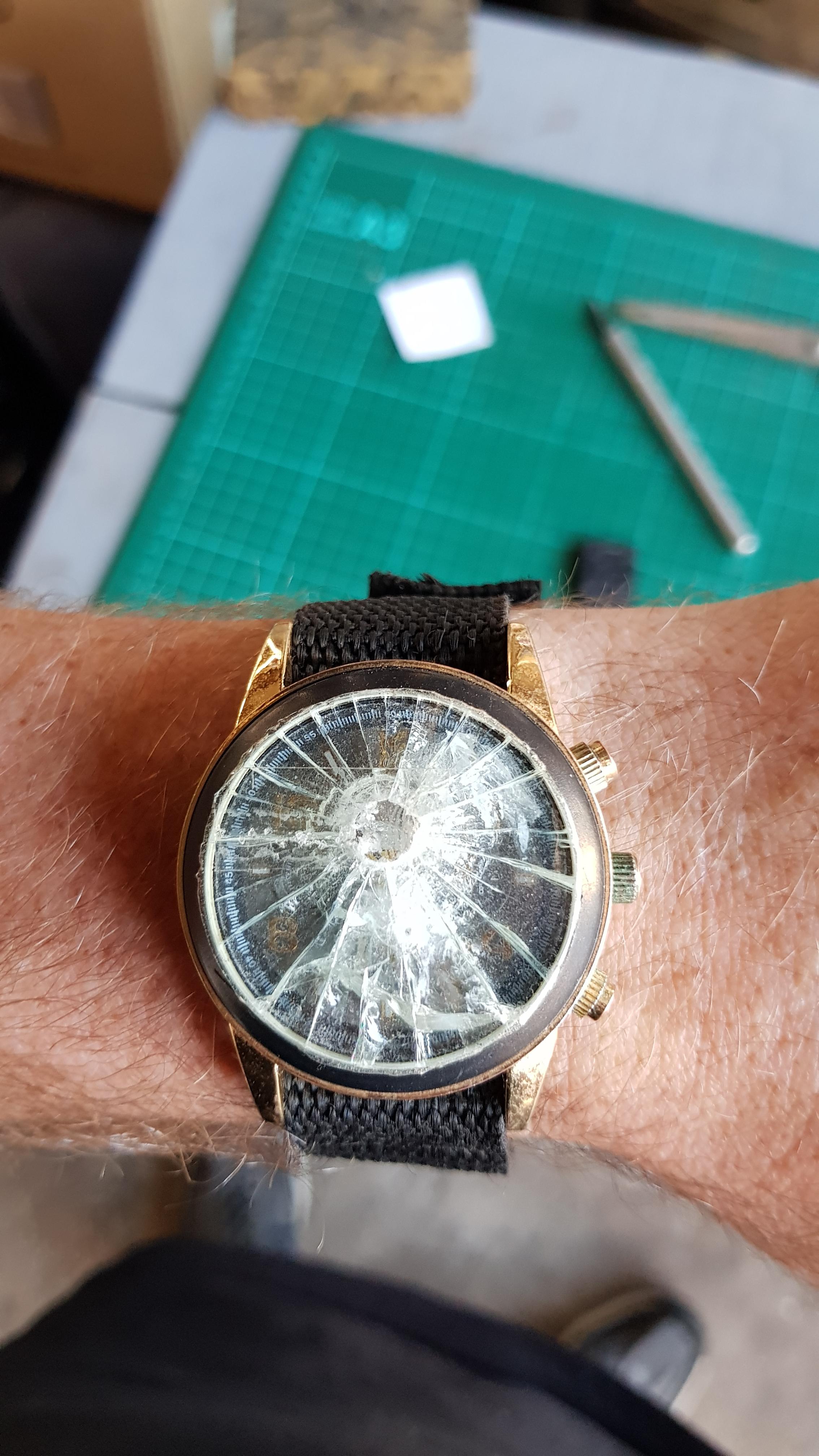 [Self] I made Joel's watch (the last of us) with parts from 2 dead