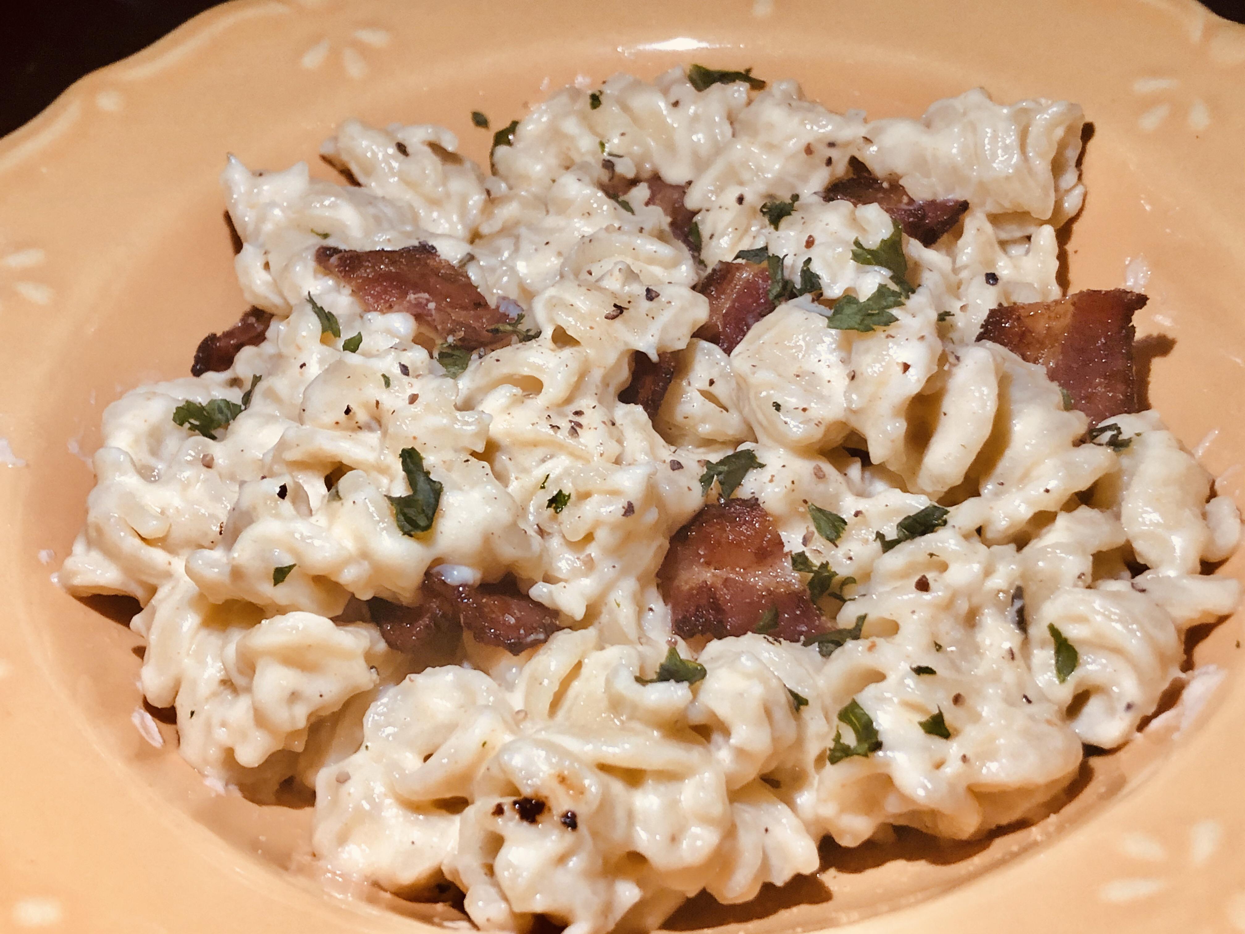 [Homemade] Cajun Bacon and White Cheddar Mac and Cheese r/food
