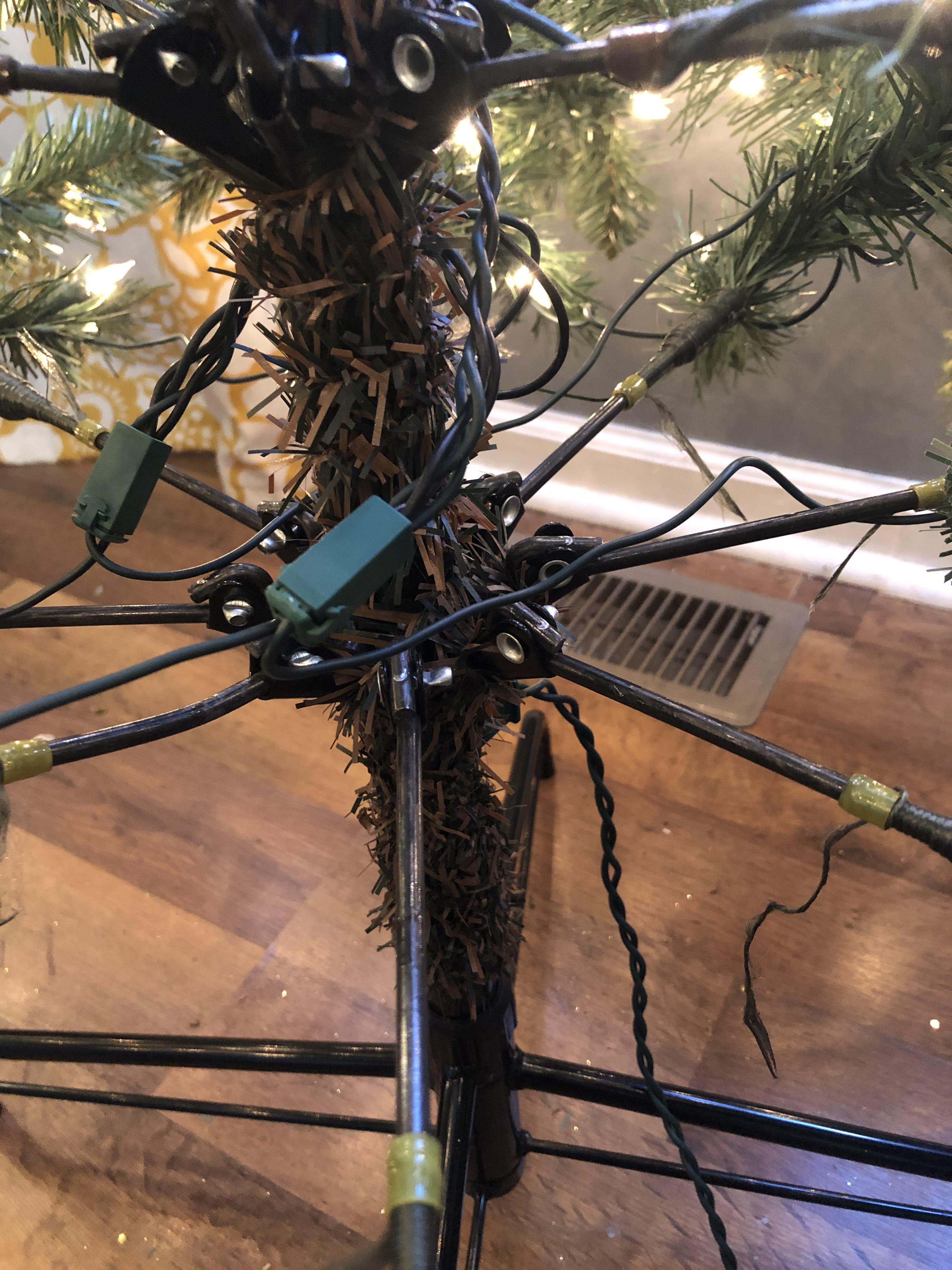 Is there anyone who can tell me how to fix my prelit Christmas tree