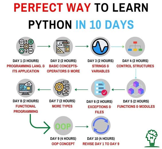 Best Way to Learn Python in 10 Days studying