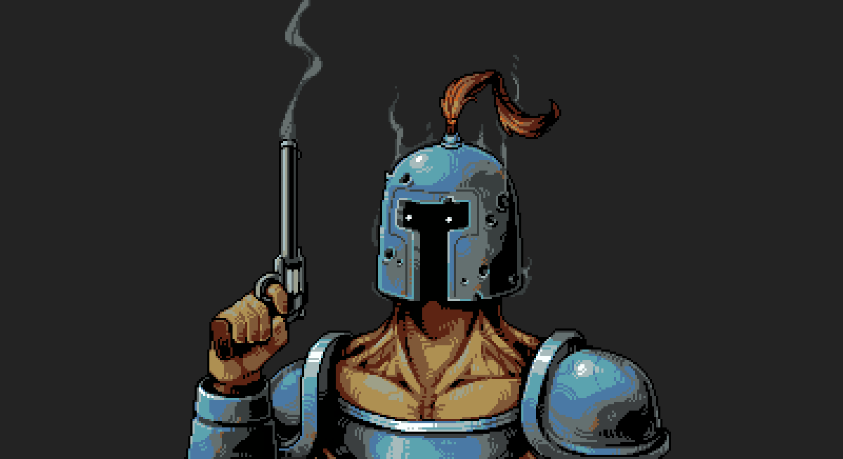 [OC] Roulette Knight in LoopHero style (all credits to 4Q) r/PixelArt