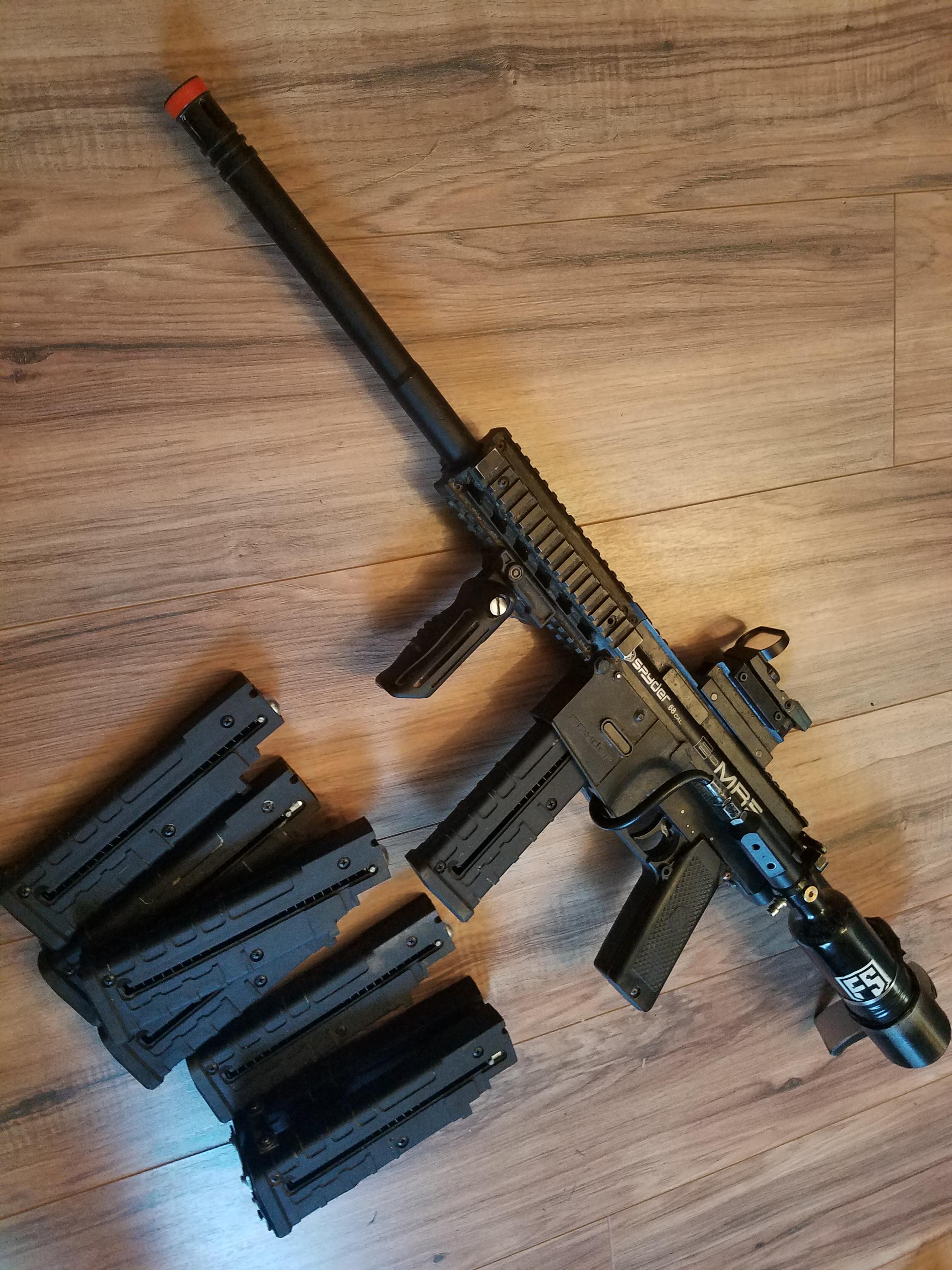My custom Frankenstein magfed r/paintball