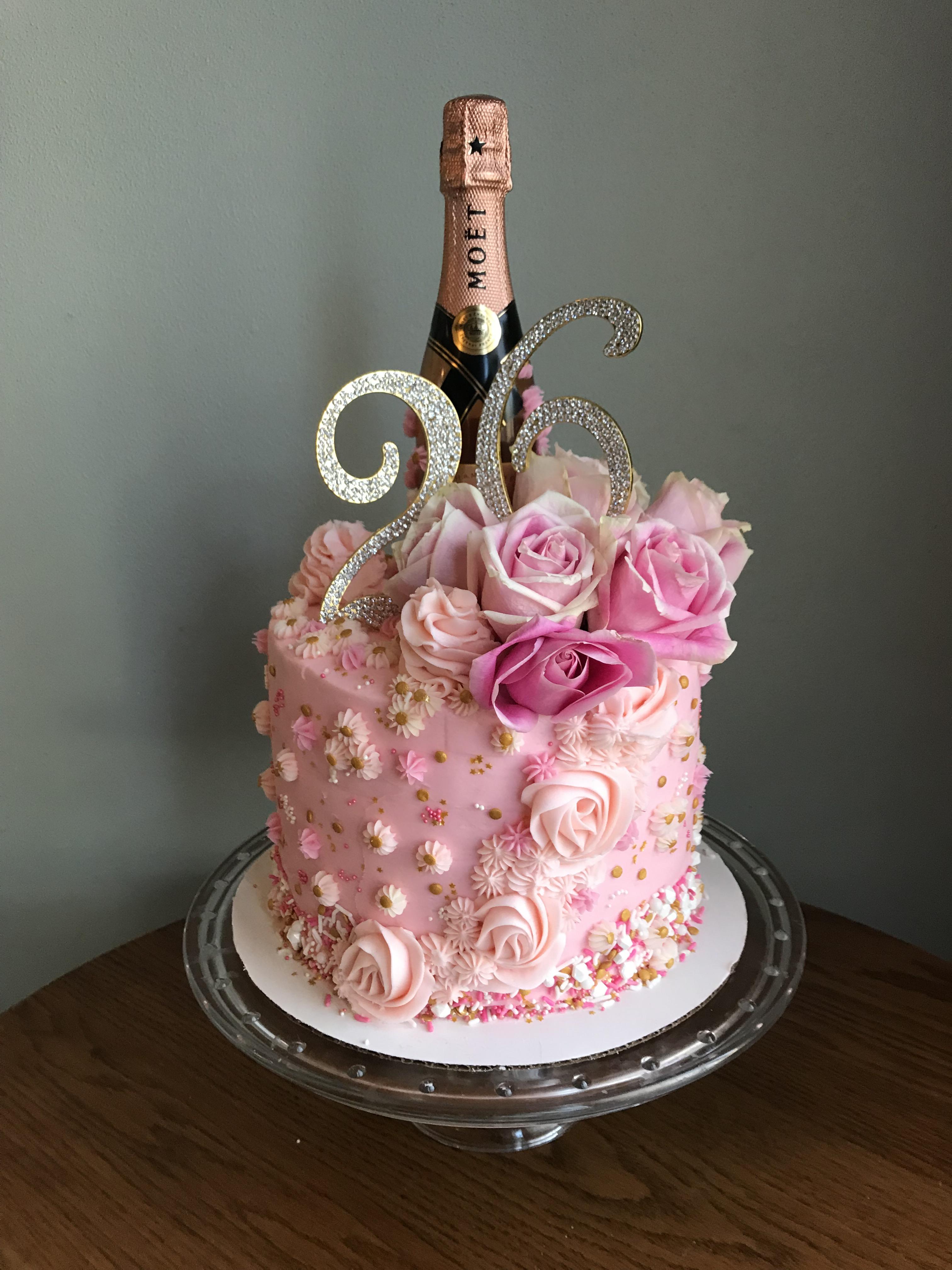 I had set up the cake last night with one one dowel holding the