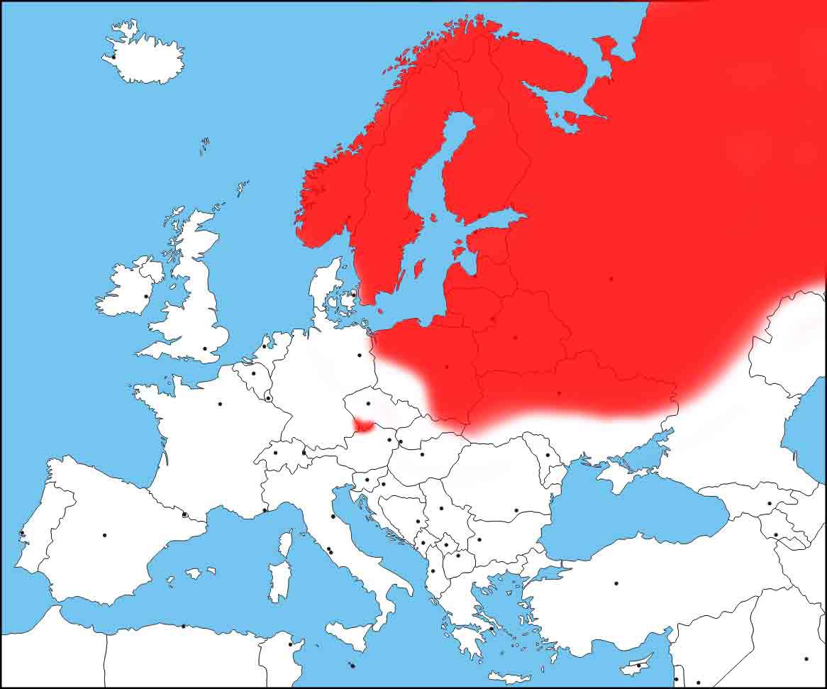 Moose Distribution Map