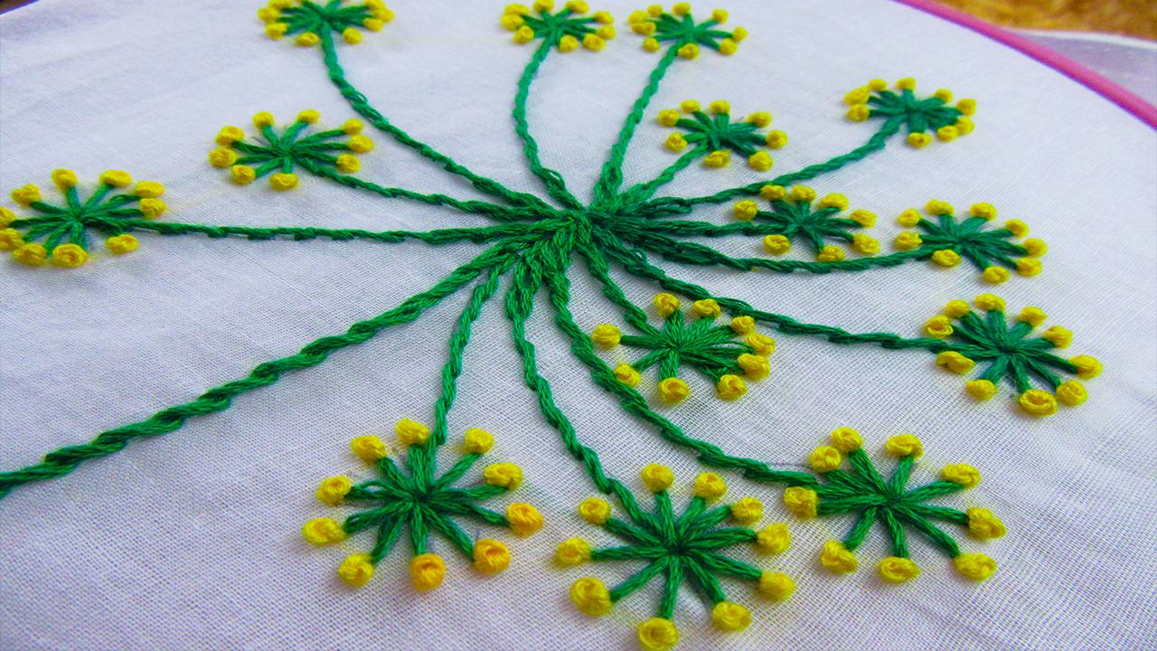 French Knot stitch Embroidery made by me. r/Embroidery
