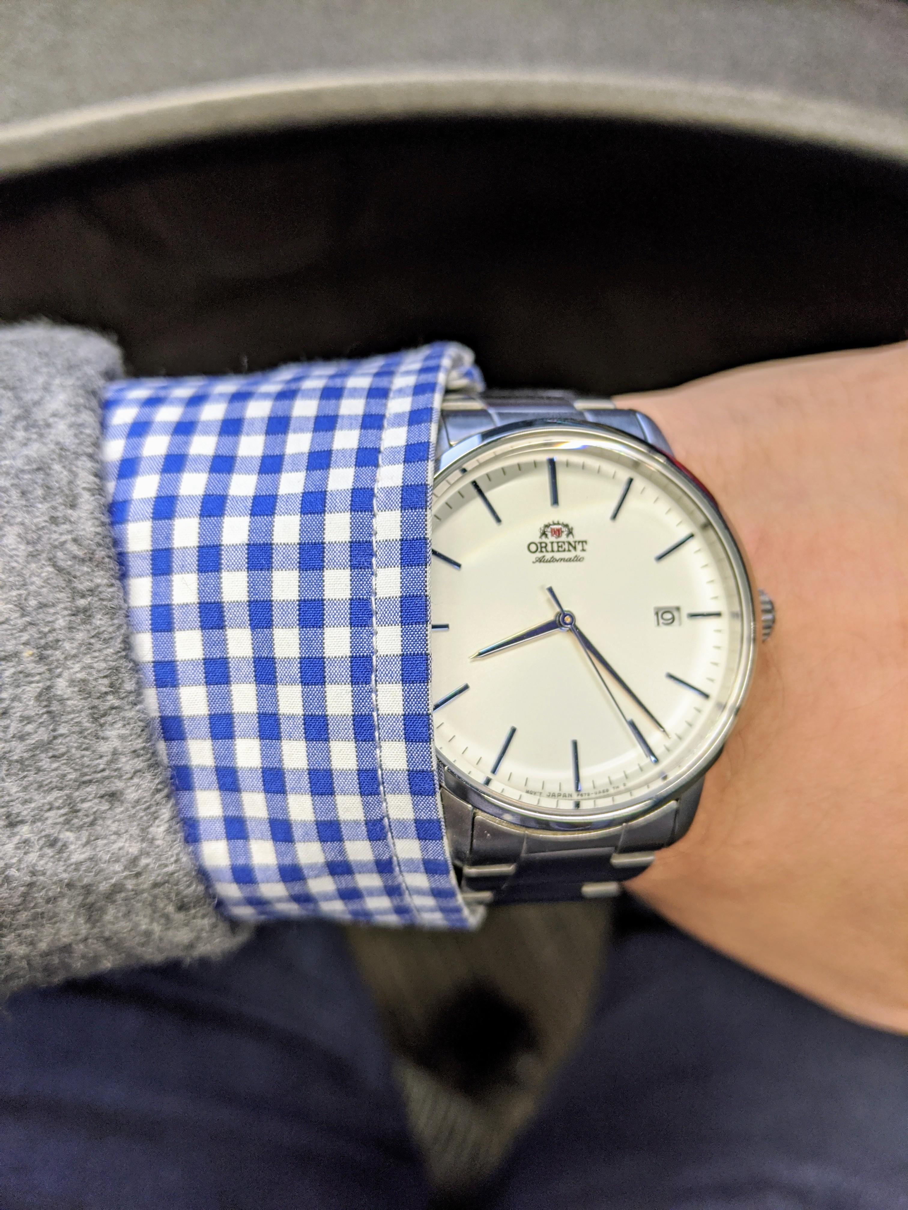 [Orient Maestro] Rocking it for my 5yr anniversary at work r/Watches