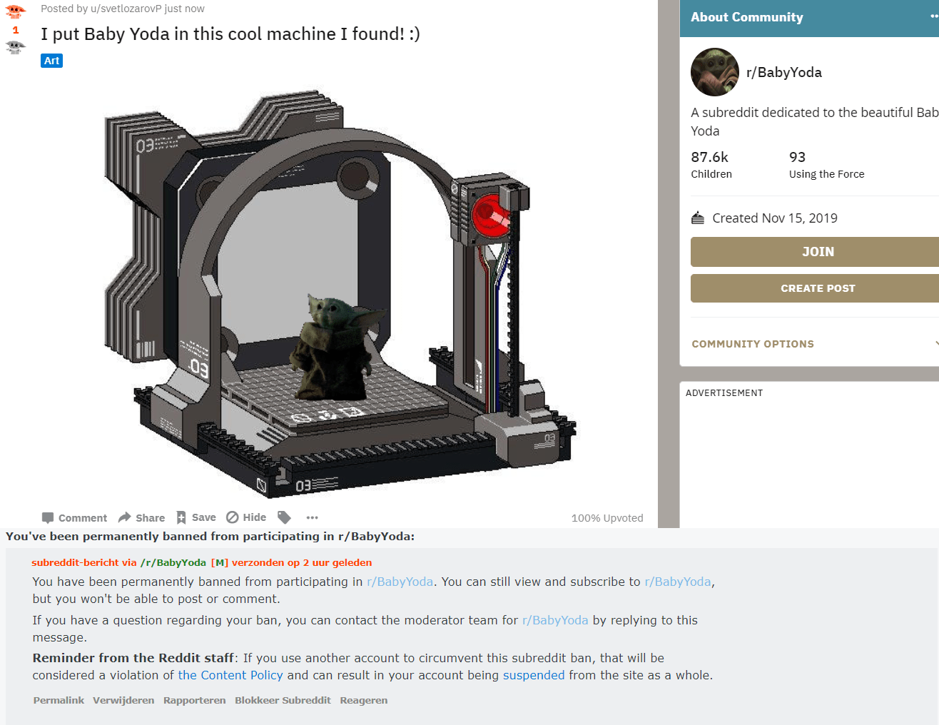 Bu it's just a cool machine! ( loligotbanned4this