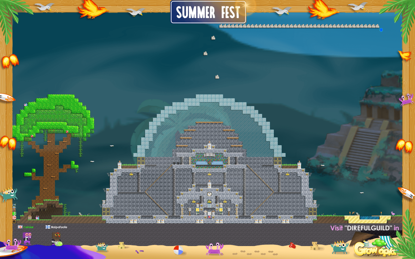 Designers i need help!, What can i improve in my guild world? r/growtopia