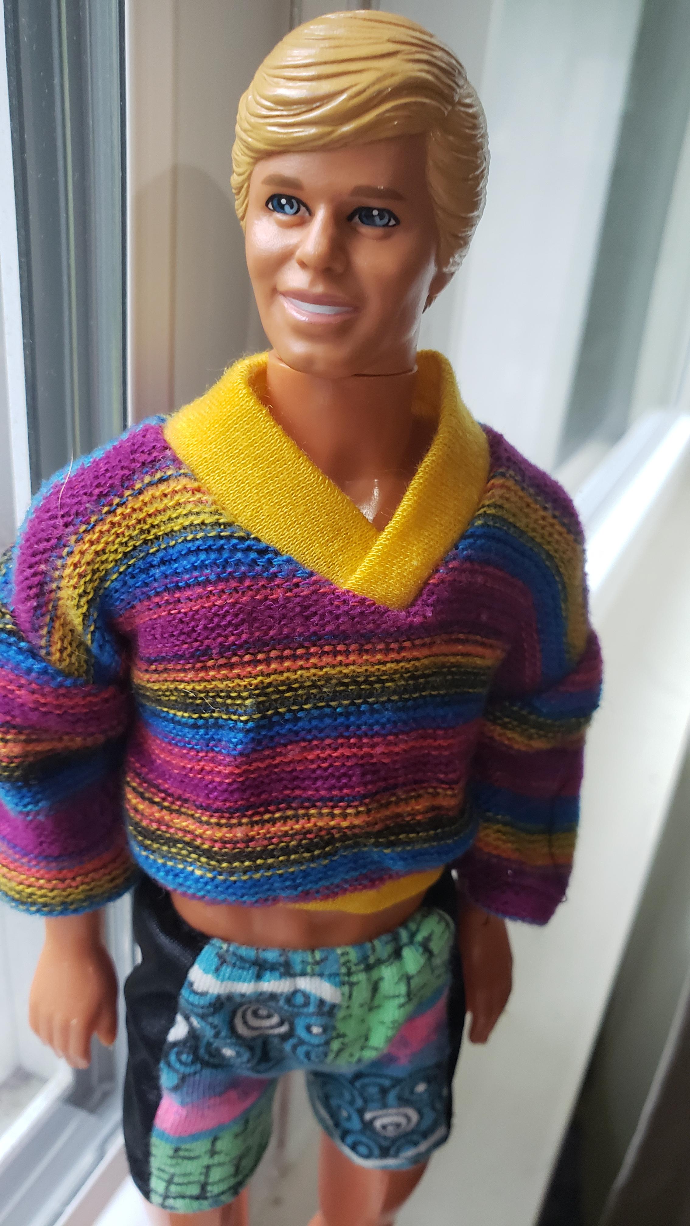Ken doll. 1983 Mattel stamped on back of neck. Lost his pants lol. He's