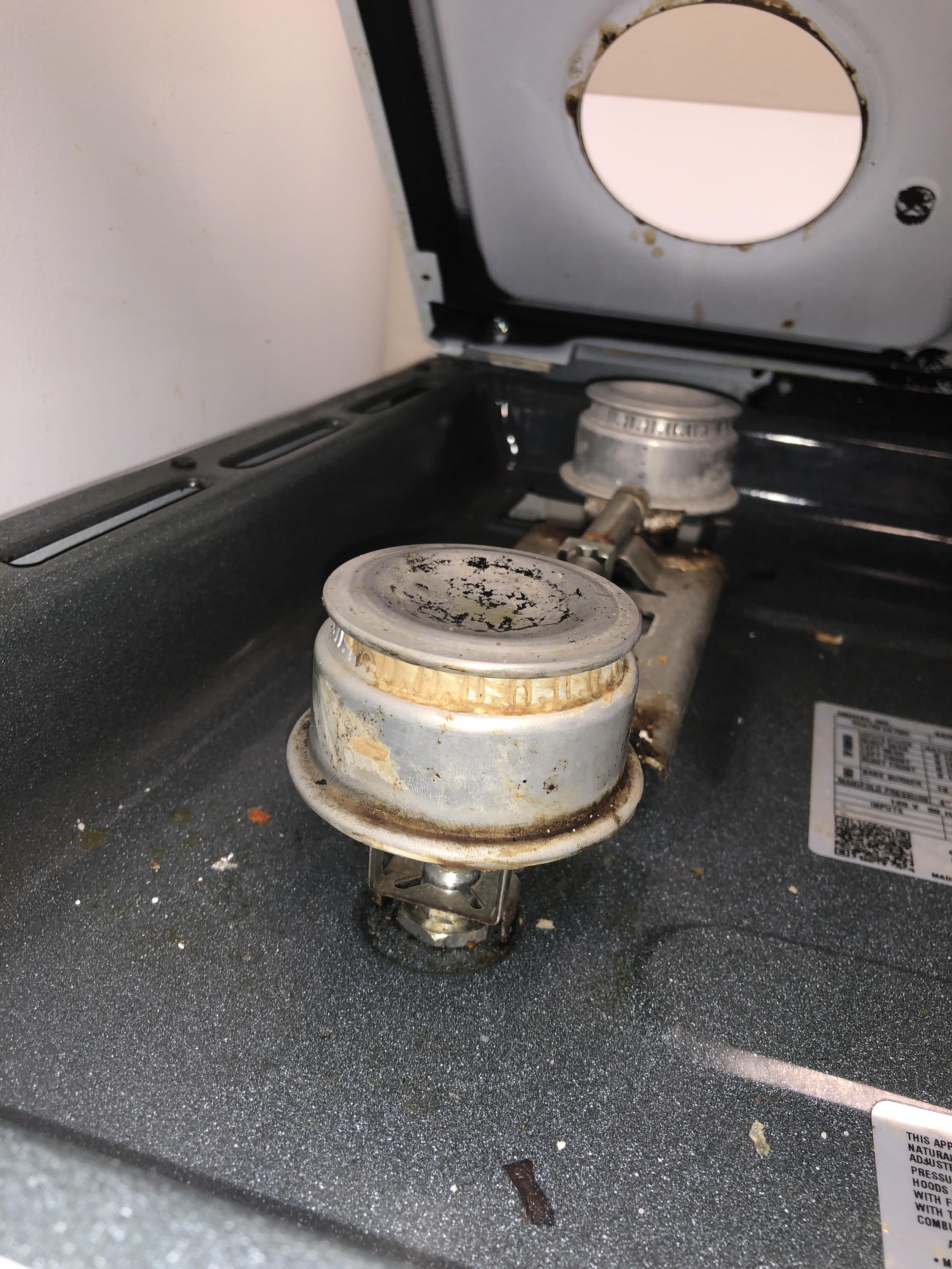 Help! Clogged/scaly gas burner r/CleaningTips