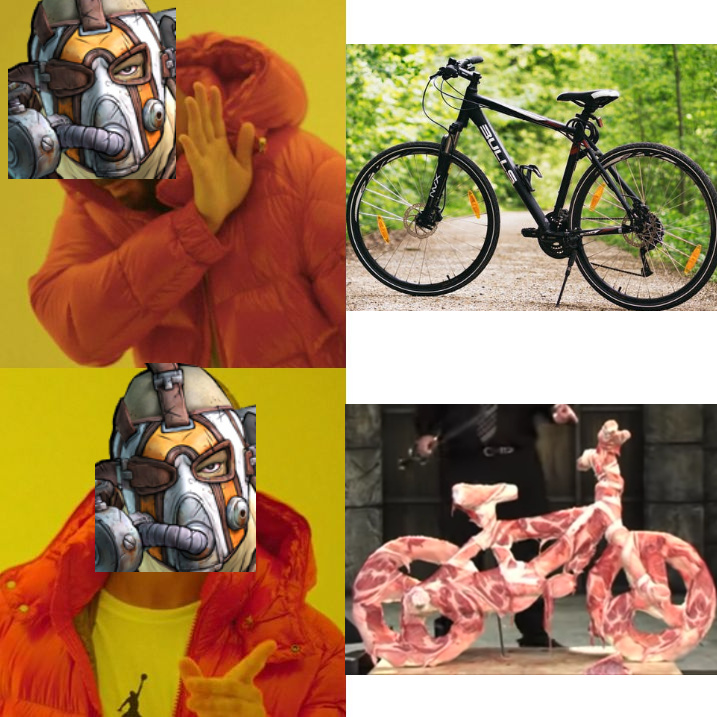 Meat bicycles forever r/Borderlands2