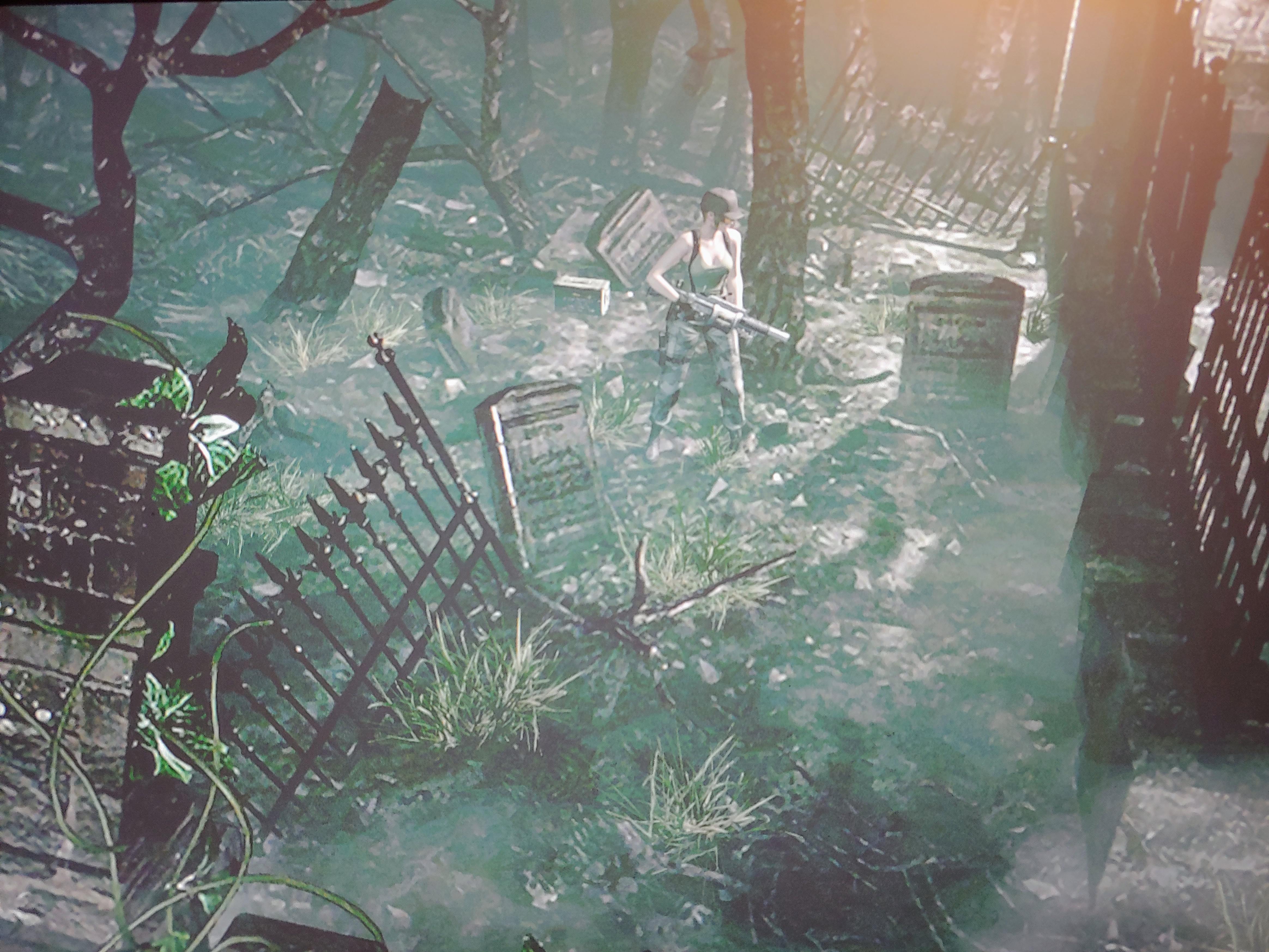 Why did Spencer go to the trouble of putting a graveyard behind the