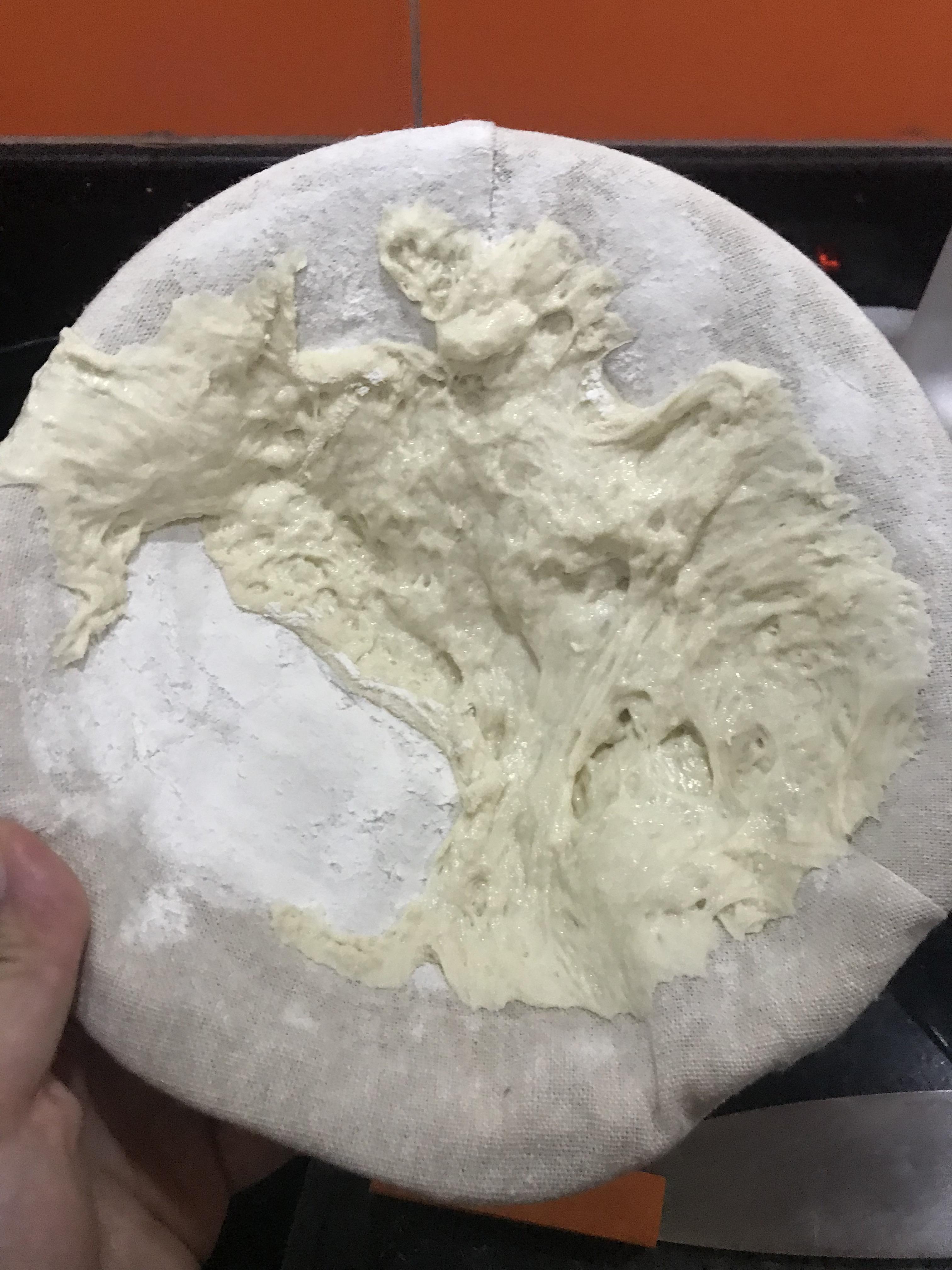 Why did the dough got stuck on the proofing basket? r/Breadit
