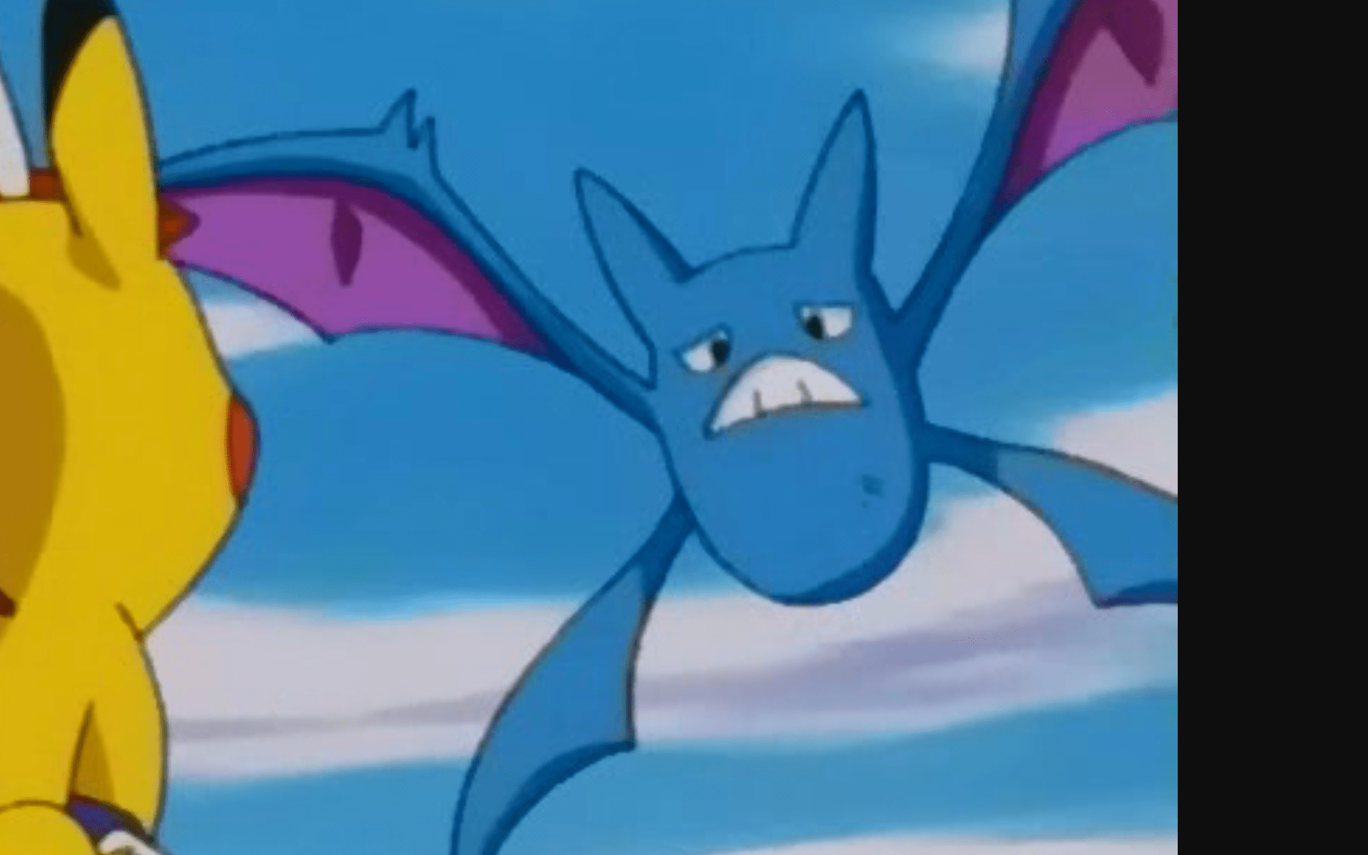 I found out that there was an inverted color/blue crobat in the anime