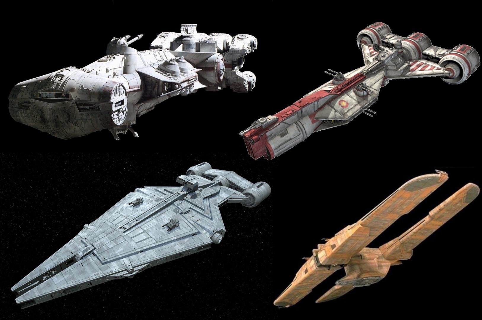 The medium Cruisers from Star Fighter Assault would make a cool