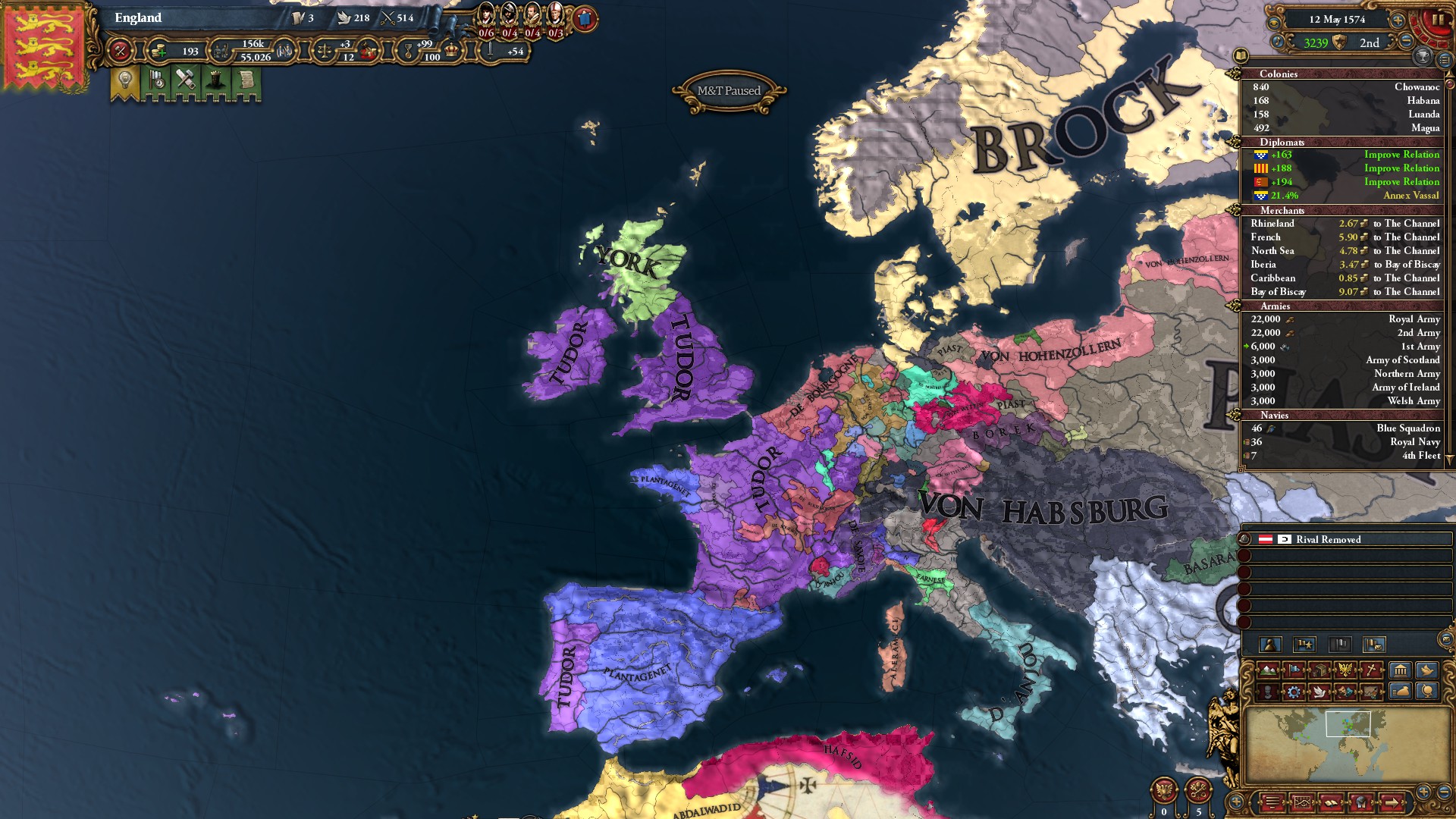 A a Tudor, a Habsburg and a York walk into a bar. There's