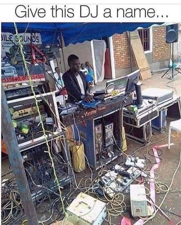 Give this DJ a name???? I’ll start...DJ Hot Mess!!! mobileDJ