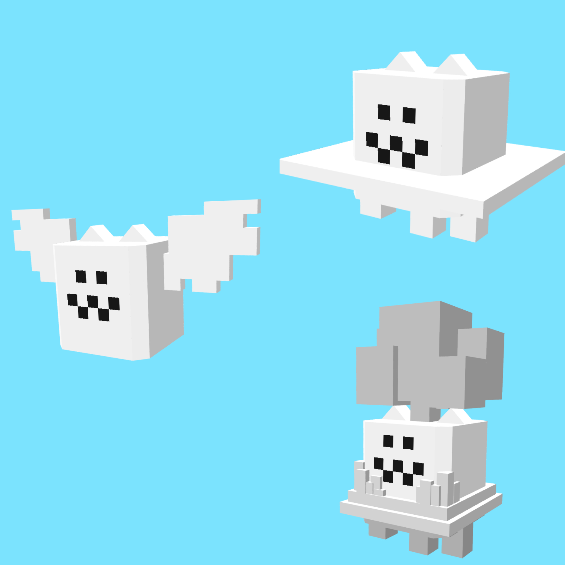 [fanmade] Minecraft Bird cat evolution line r/battlecats