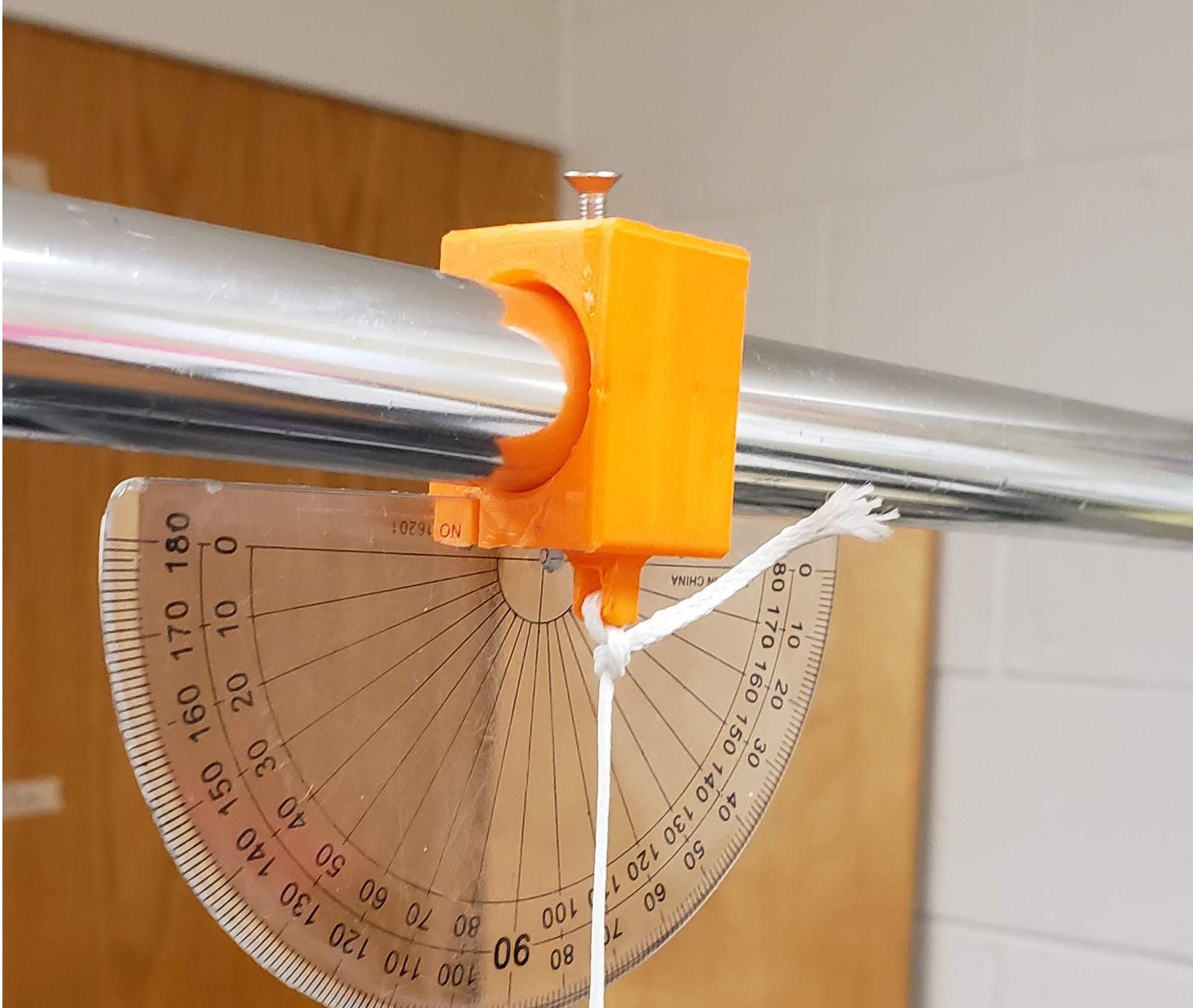 Protractor and Pendulum Hanger for my physics classes r/functionalprint