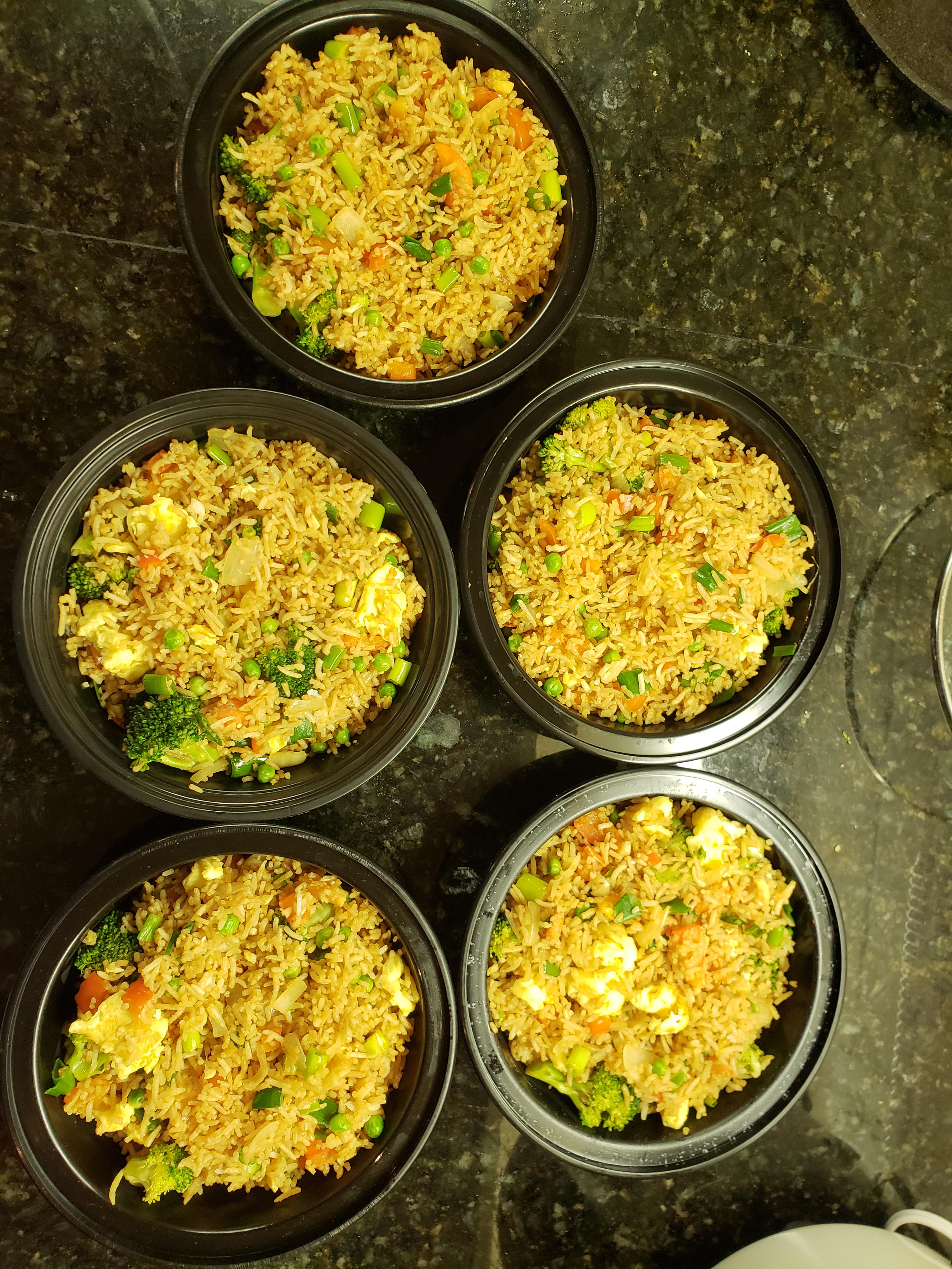 Fried rice for the week! First time meal prepping in a long time, feels good ) r/MealPrepSunday