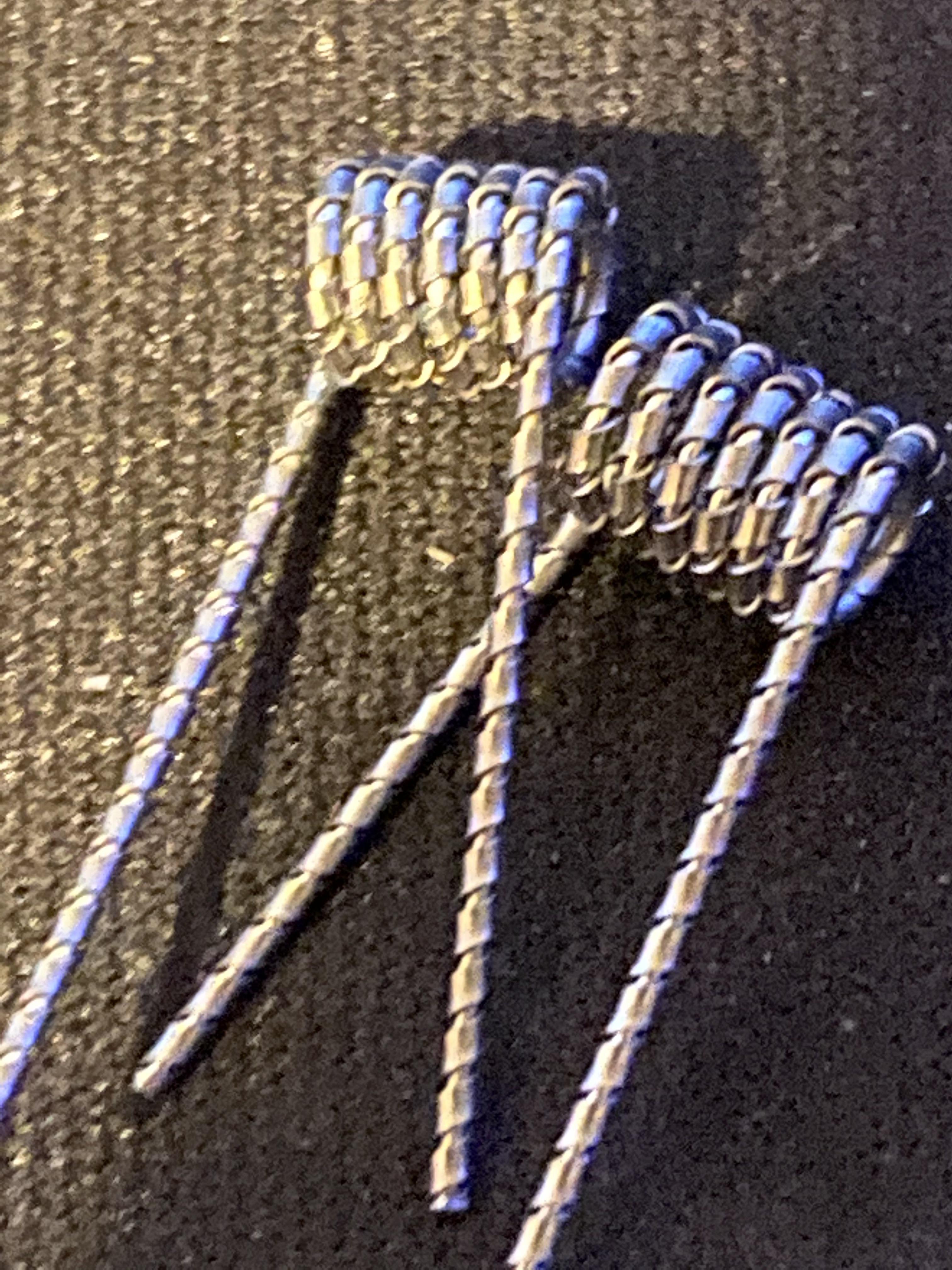 Last one for the night some flat twisted coils. .18 for the set. r/Vaping