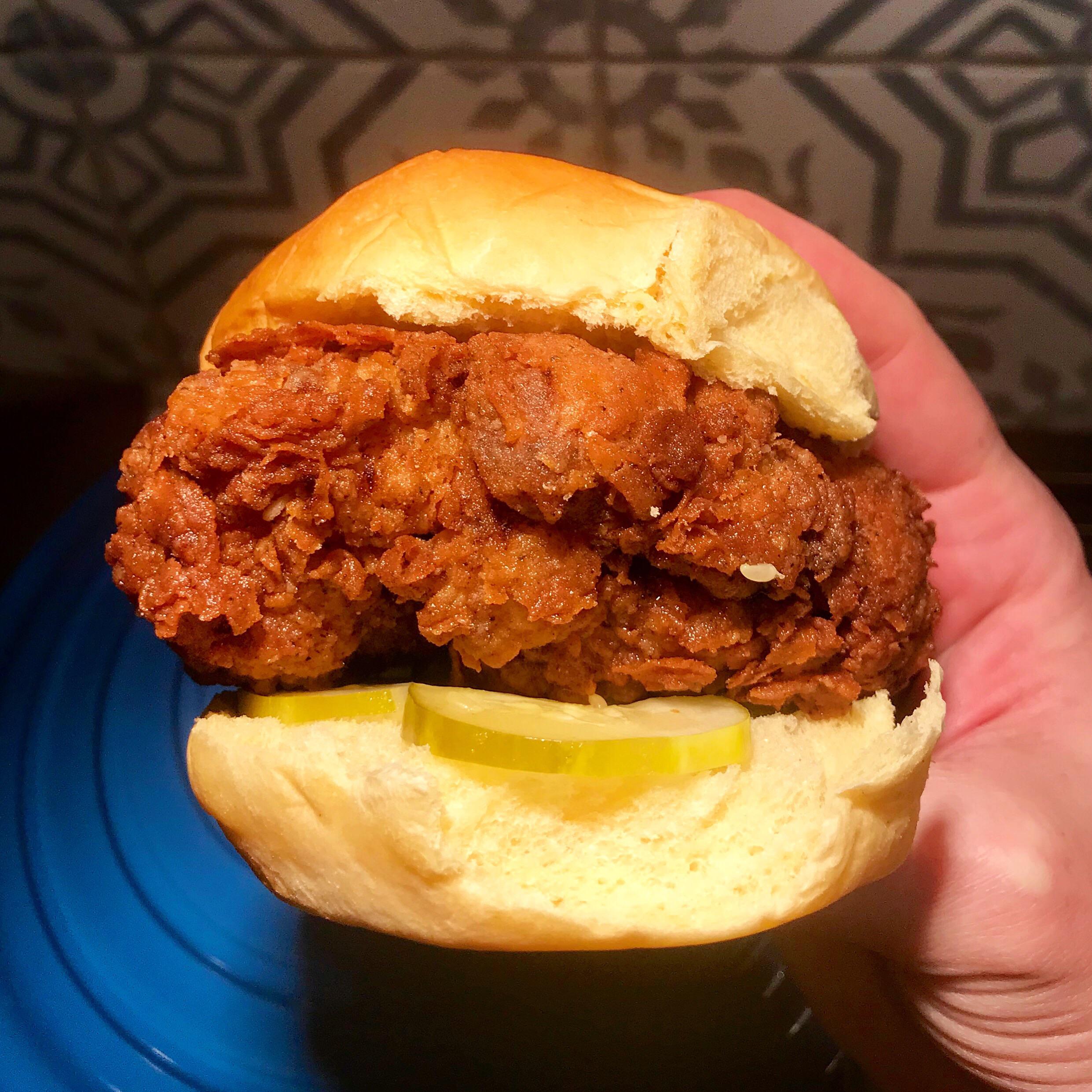 Friday Night 5Ingredient Fried Chicken Sandwich r/seriouseats
