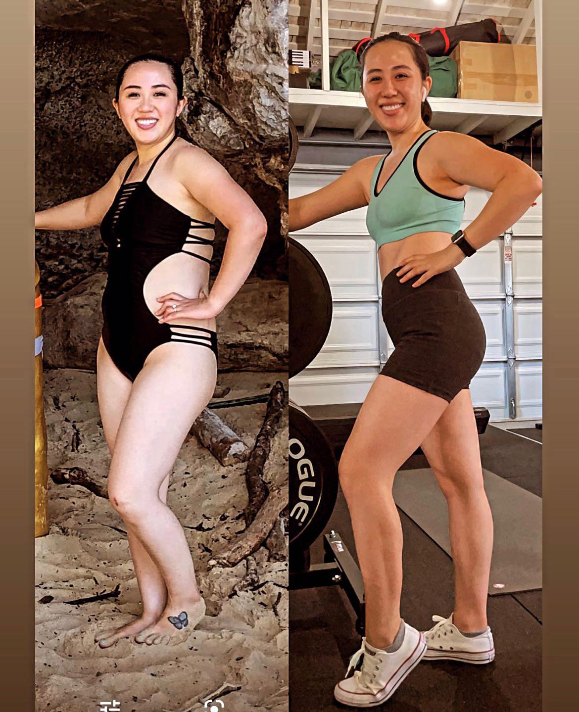 F/29/5’3” [132lbs > 130lbs = 2lbs] (9 months). About the same weight