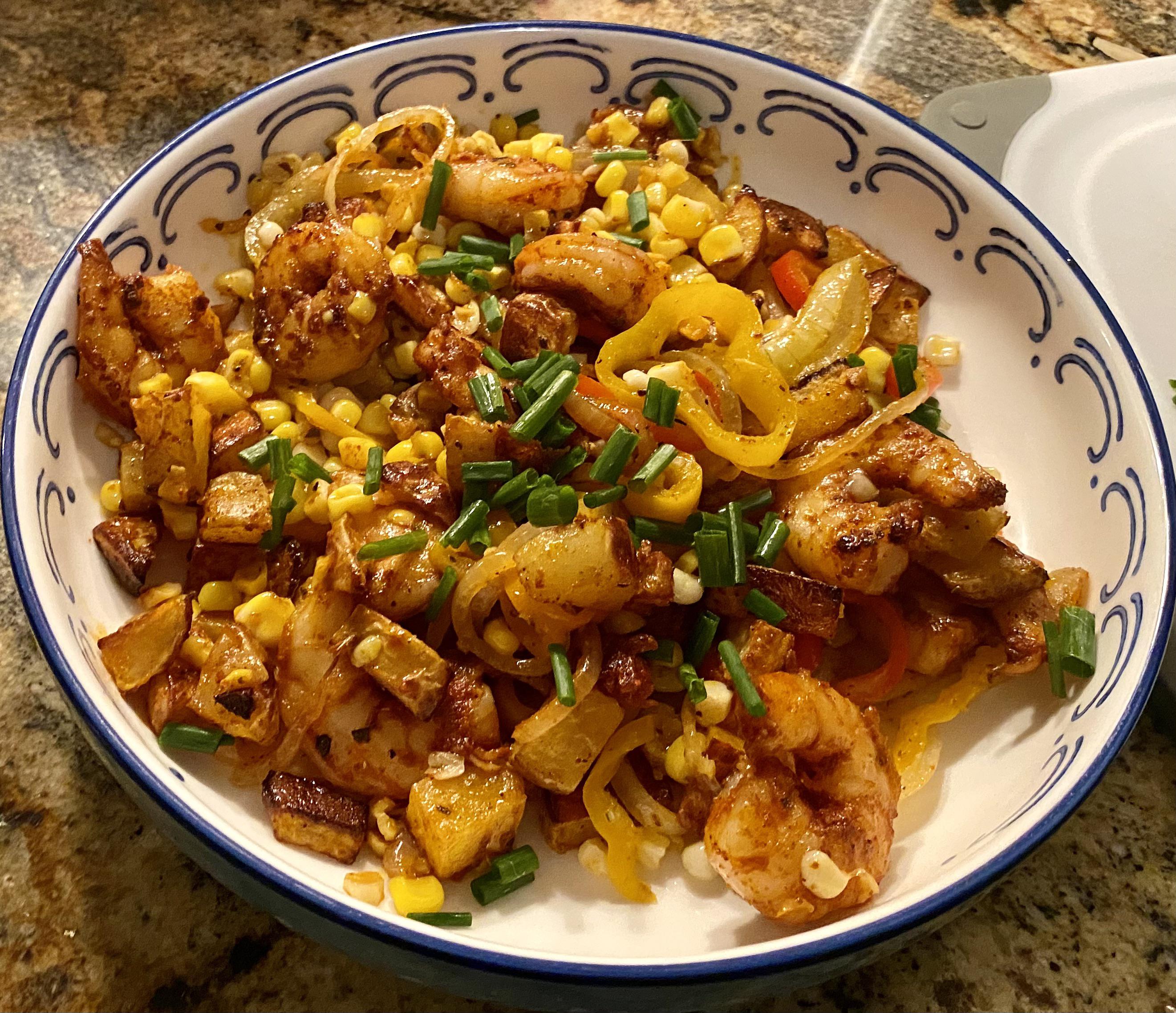 Garlic Shrimp & SpanishStyle Potatoes r/blueapron