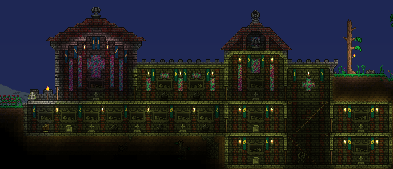 The that house all of my dead NPCs. I extend it every time