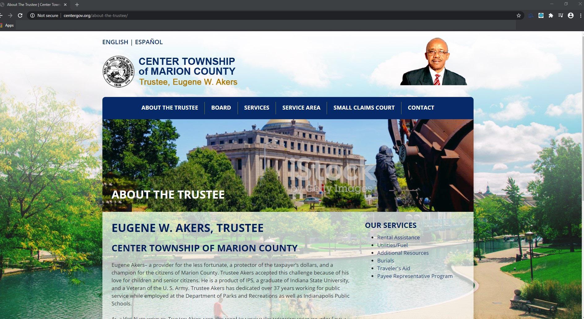 The Center Township Trustee's office is using stolen clip art on its