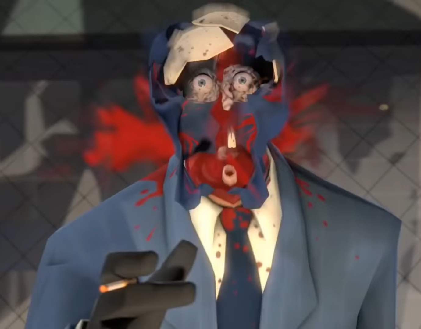I paused meet the spy at exactly the right time. tf2