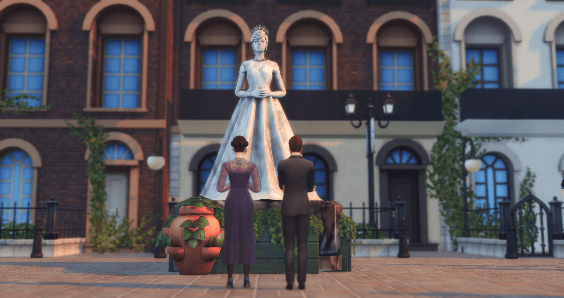 I made a statue of my legacy founder r/thesims